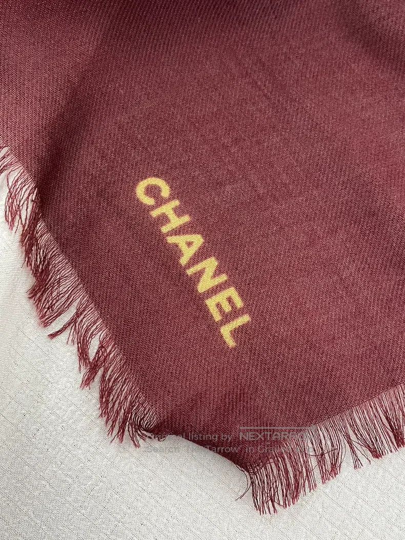 Chanel Chanel 26 vic gift limited cashmere scarf shawl Size ONE SIZE - 3 Thumbnail