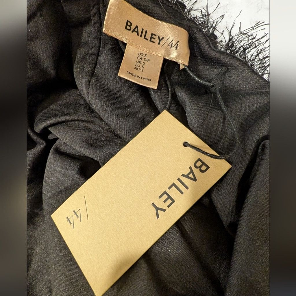 Bailey 44 NWT Bailey 44 Black Sheath Mini Dress with Spaghetti Straps Size XS / US 0-2 / IT 36-38 - 7 Thumbnail