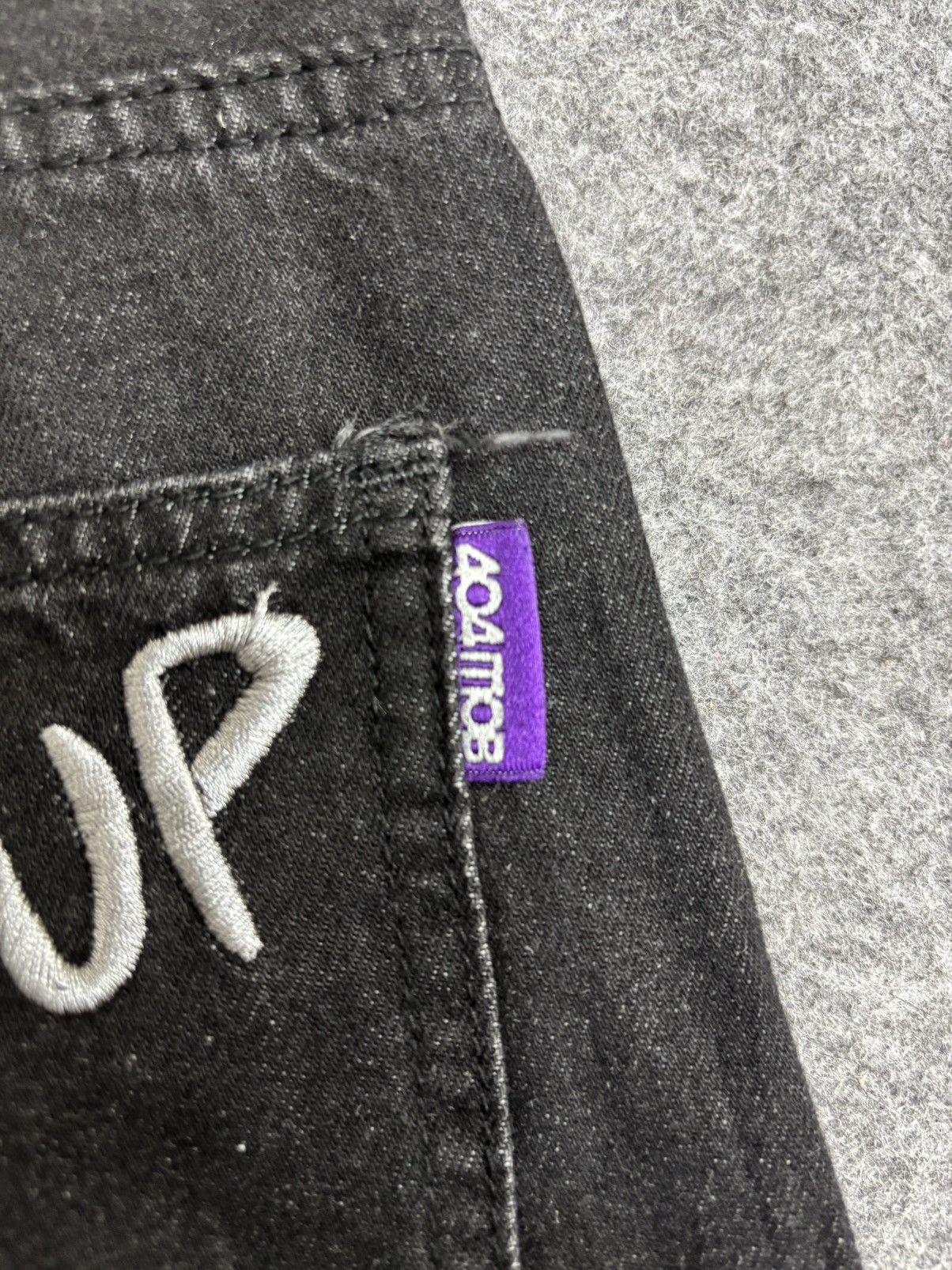 Japanese Brand 💥90s Style💥404MOB Baggy Embroidery Tapered Light Denim F602 Size US 30 / EU 46 - 16 Thumbnail