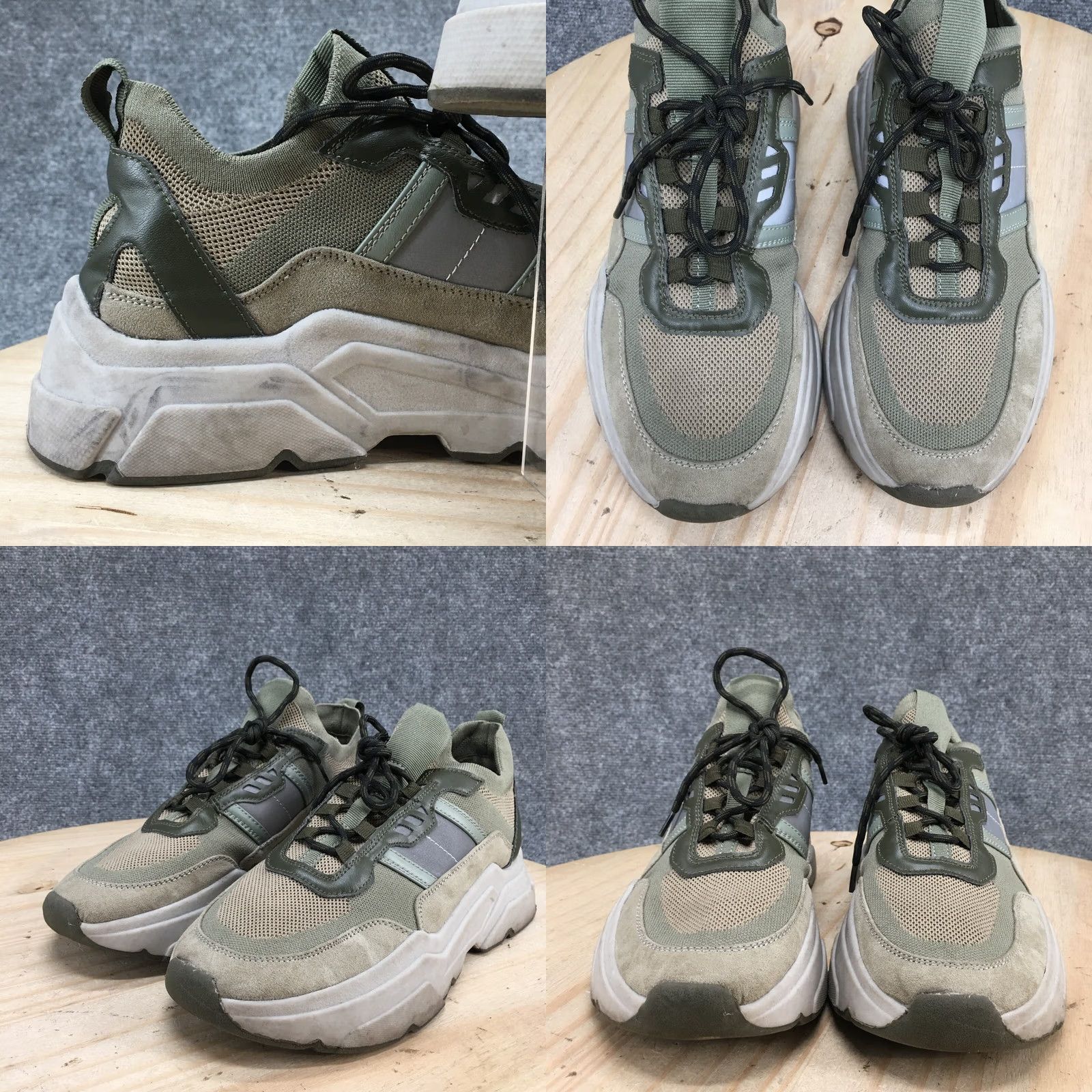 H&M H&M Shoes Womens 40 Athletic Sneakers Green Lace Up Low Top Comfort Round Toe Shoes Size M / US 6-8 / IT 42-44 - 8 Thumbnail
