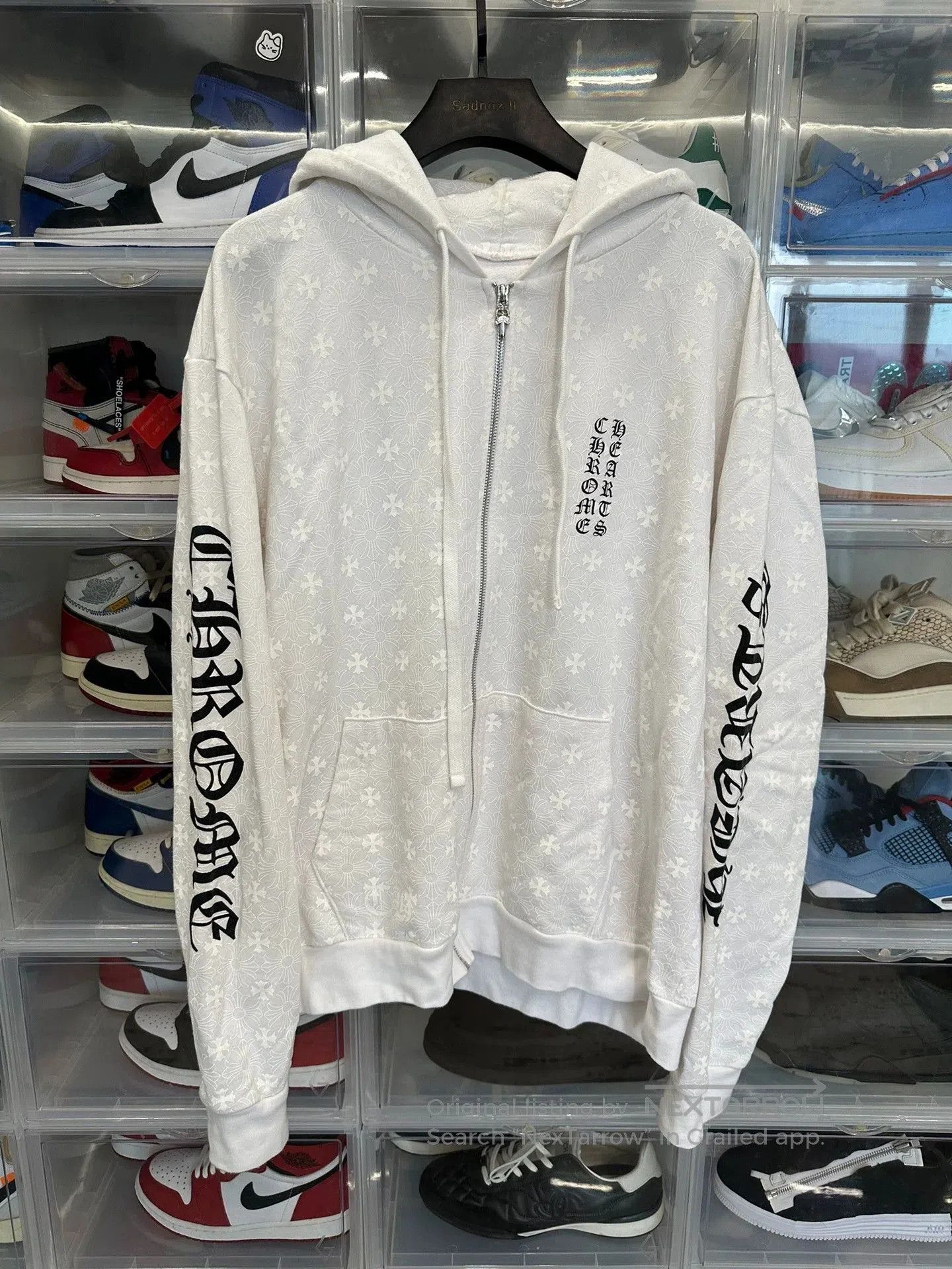 Chrome Hearts chrome hearts white zipper hoodie with design. Size US L / EU 52-54 / 3 - 1 Thumbnail
