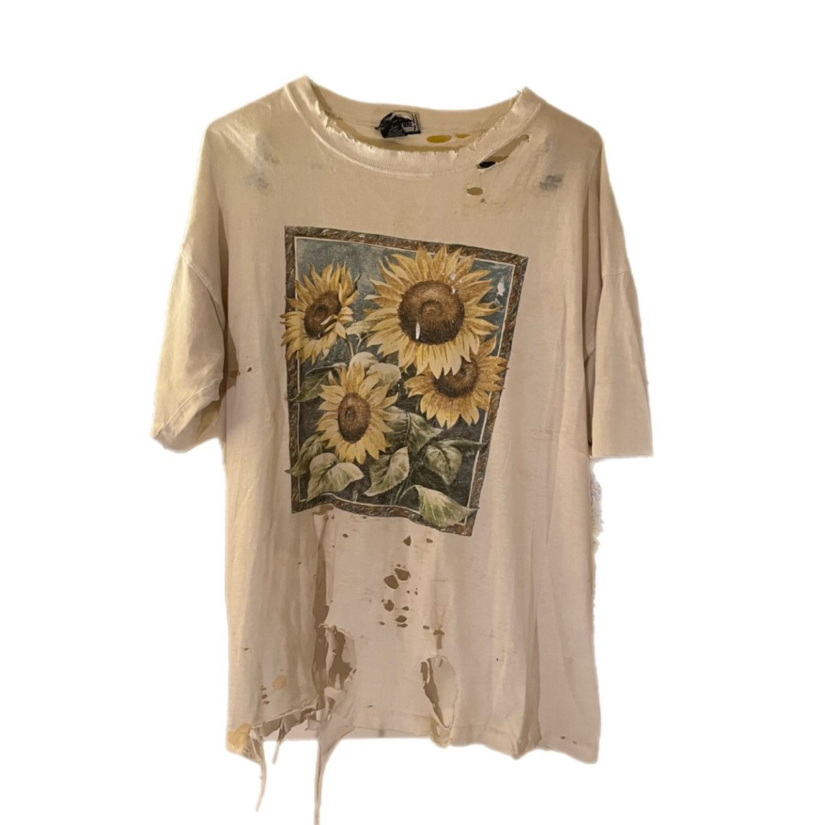 Vintage Thrashed Sunflower Tee