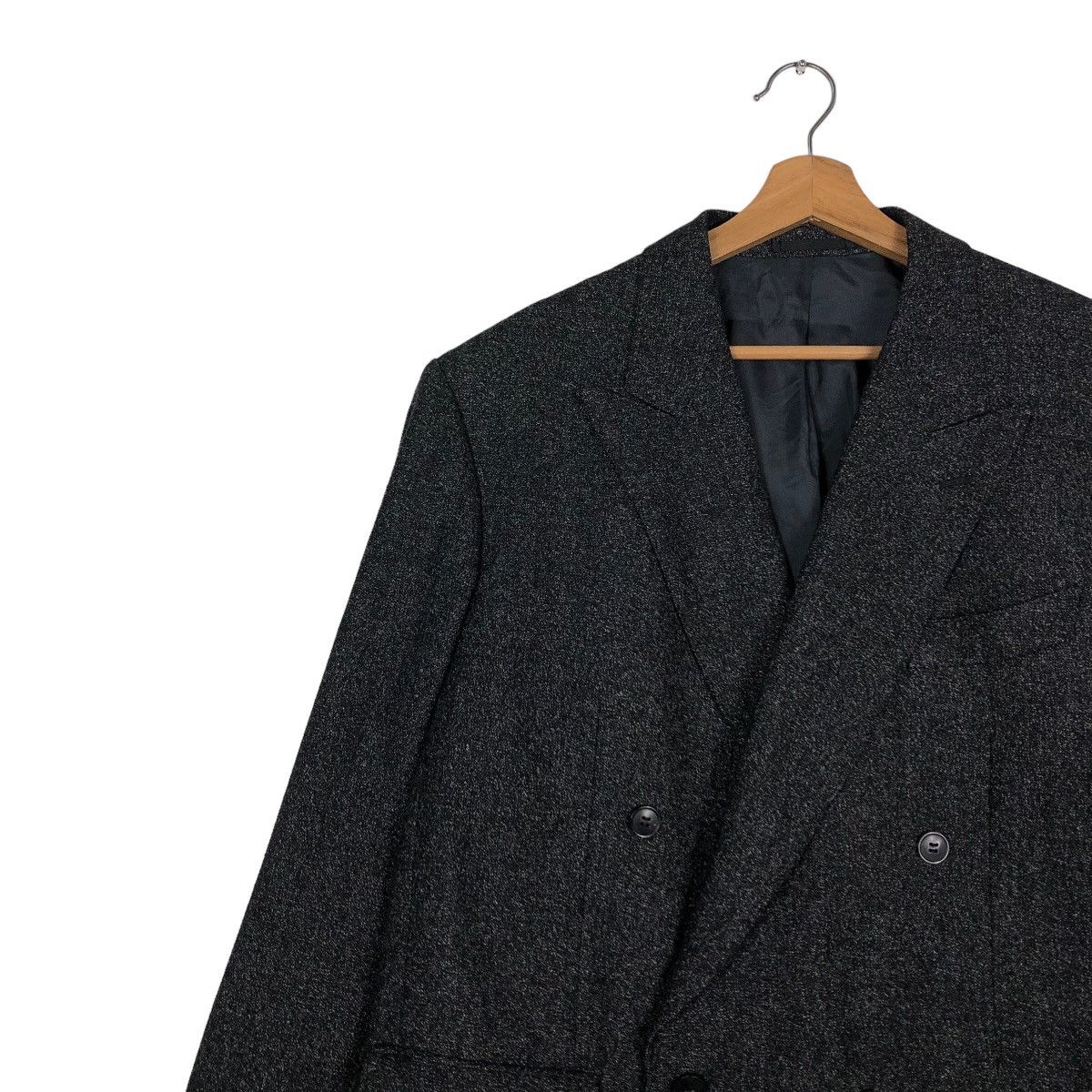 Japanese Brand 🔥Vintage Wool Jacket Lanvin Classique Double Breast Size US M / EU 48-50 / 2 - 7 Thumbnail