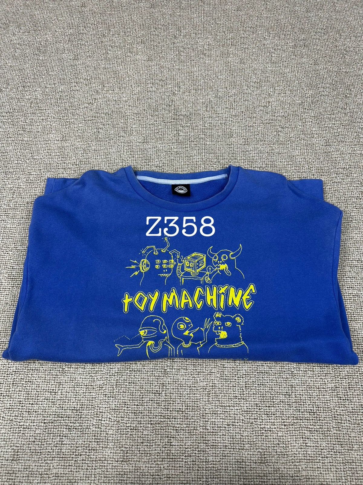 Toy Machine Vintage Skate Toy Machine Crewneck Sweatshirt Z358 Size US XL / EU 56 / 4 - 14 Thumbnail