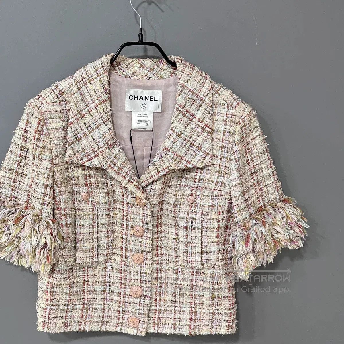 Chanel chanel versailles tweed jacket in beige. Size L / US 10 / IT 46 - 2 Thumbnail