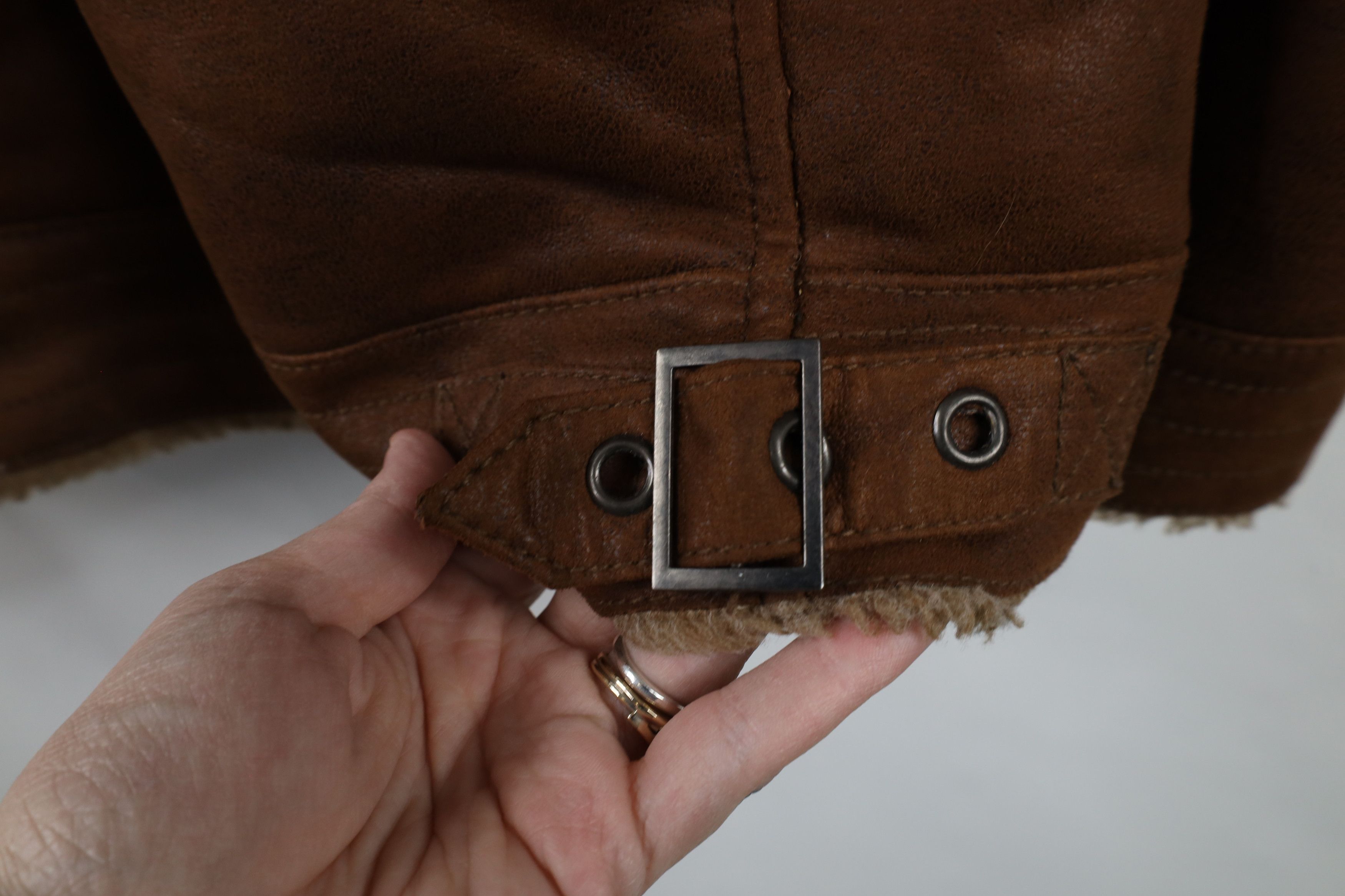 Johnston & Murphy × Vintage Vintage Johnston & Murphy Military B3 Bomber Jacket Brown Size US XXL / EU 58 / 5 - 12 Thumbnail