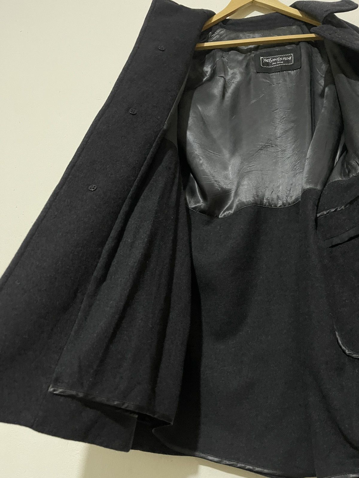 Yves Saint Laurent YSL Pour Homme Wool Coat Jacket Size US S / EU 44-46 / 1 - 15 Thumbnail