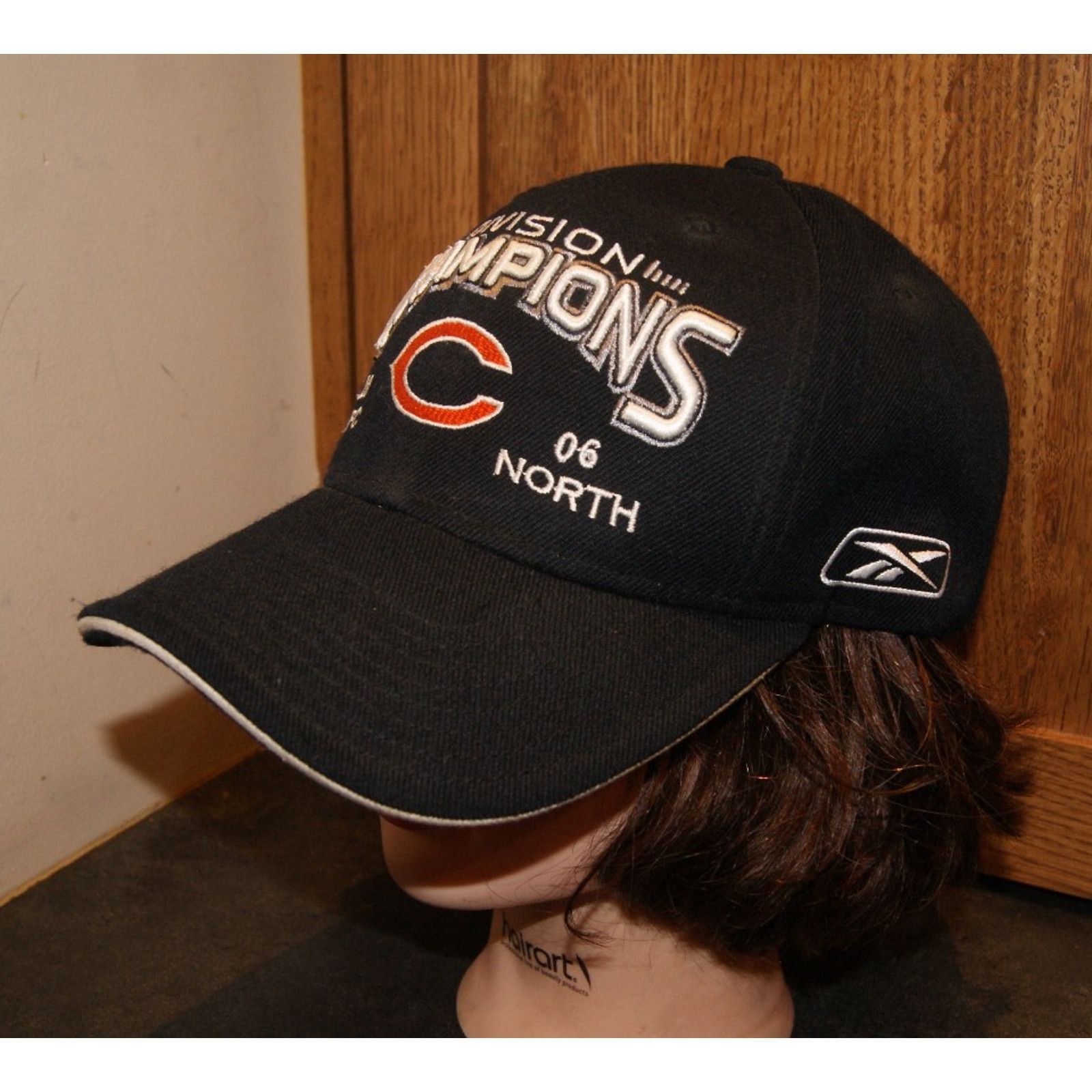Reebok Chicago Bears Division Champions Reebok Field NFL Hat Wool Size ONE SIZE - 2 Thumbnail