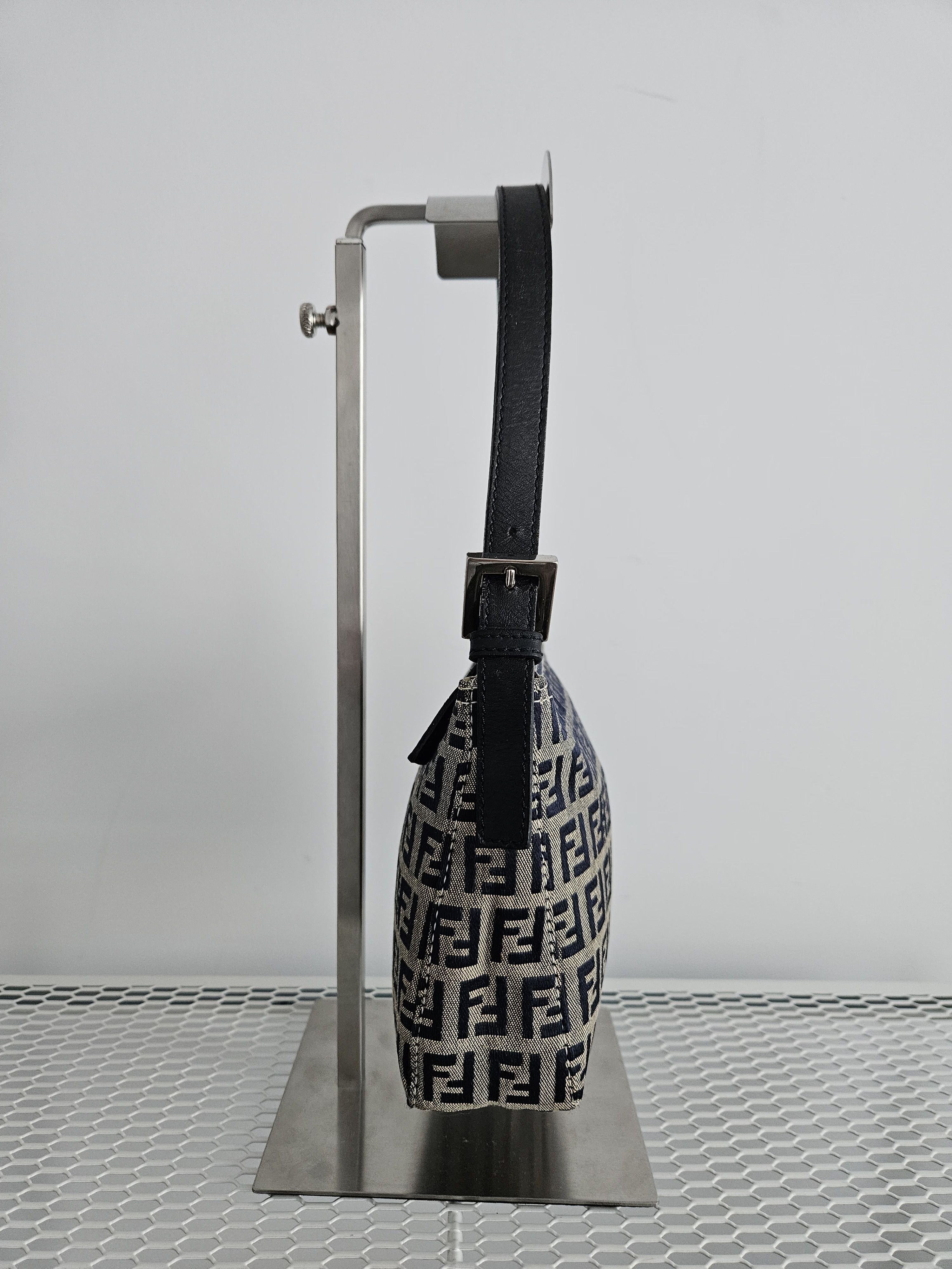 Fendi Fendi zucchino ff monogram canvas mini bag pochette Size ONE SIZE - 3 Thumbnail
