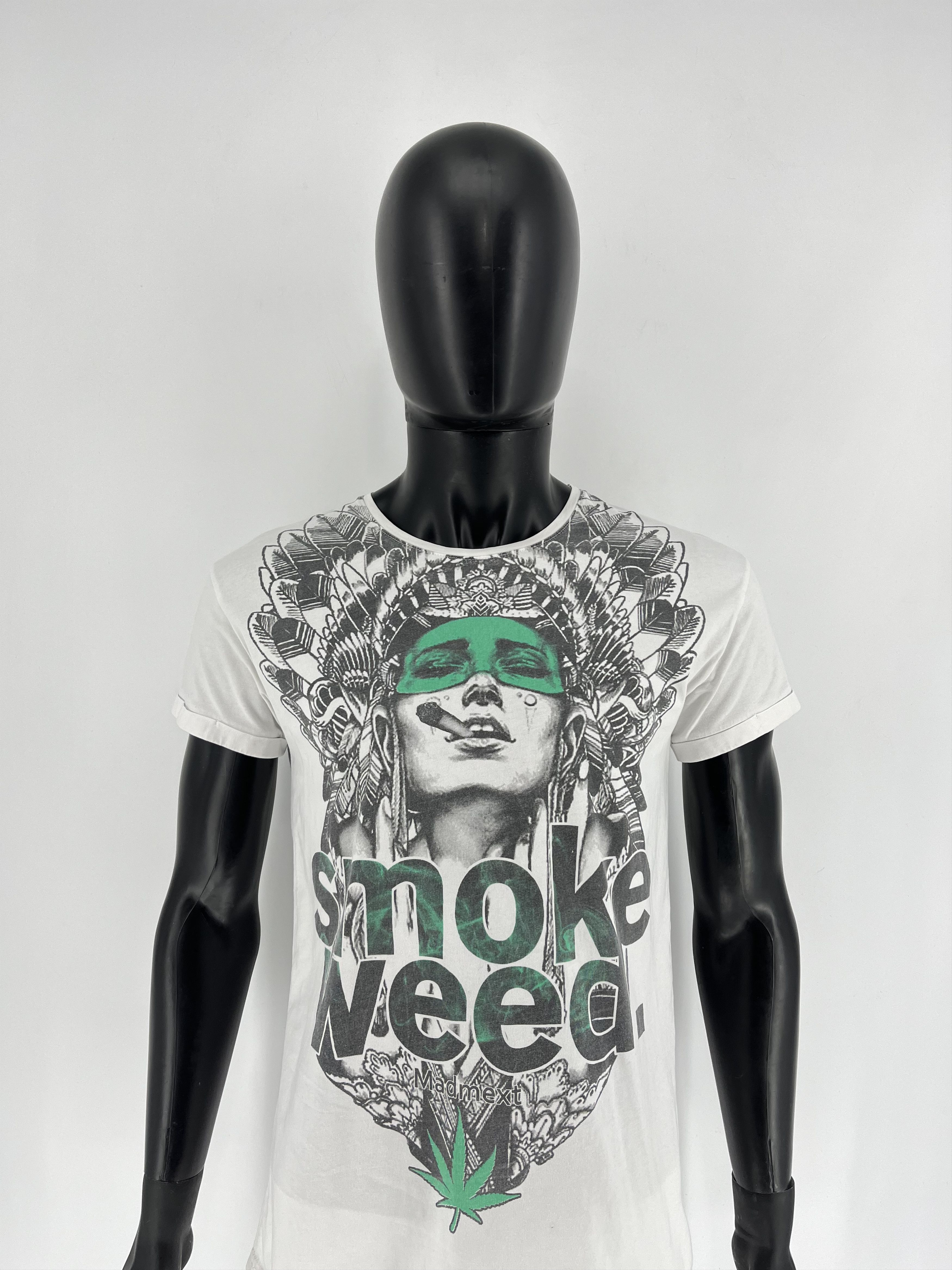 Band Tees × Vintage Vintage 90s Buds Smoke Weed Rasta Drugs Tee Dope Cannabis Size US M / EU 48-50 / 2 - 1 Thumbnail