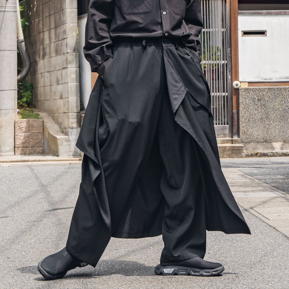 Yohji Yamamoto Yohji Yamamoto Ground Y - WOOL GABARDINE 3-WAY SKIRT PANTS Size US 32 / EU 48 - 12 Thumbnail
