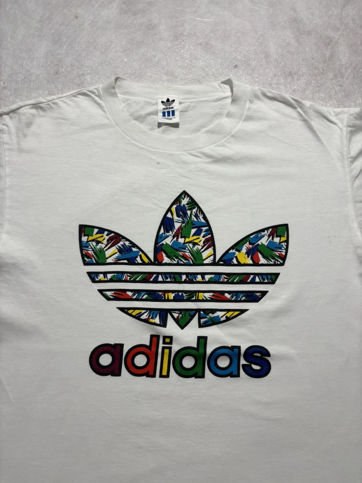 Adidas Vintage Adidas Tshirt Size US L / EU 52-54 / 3 - 2 Thumbnail