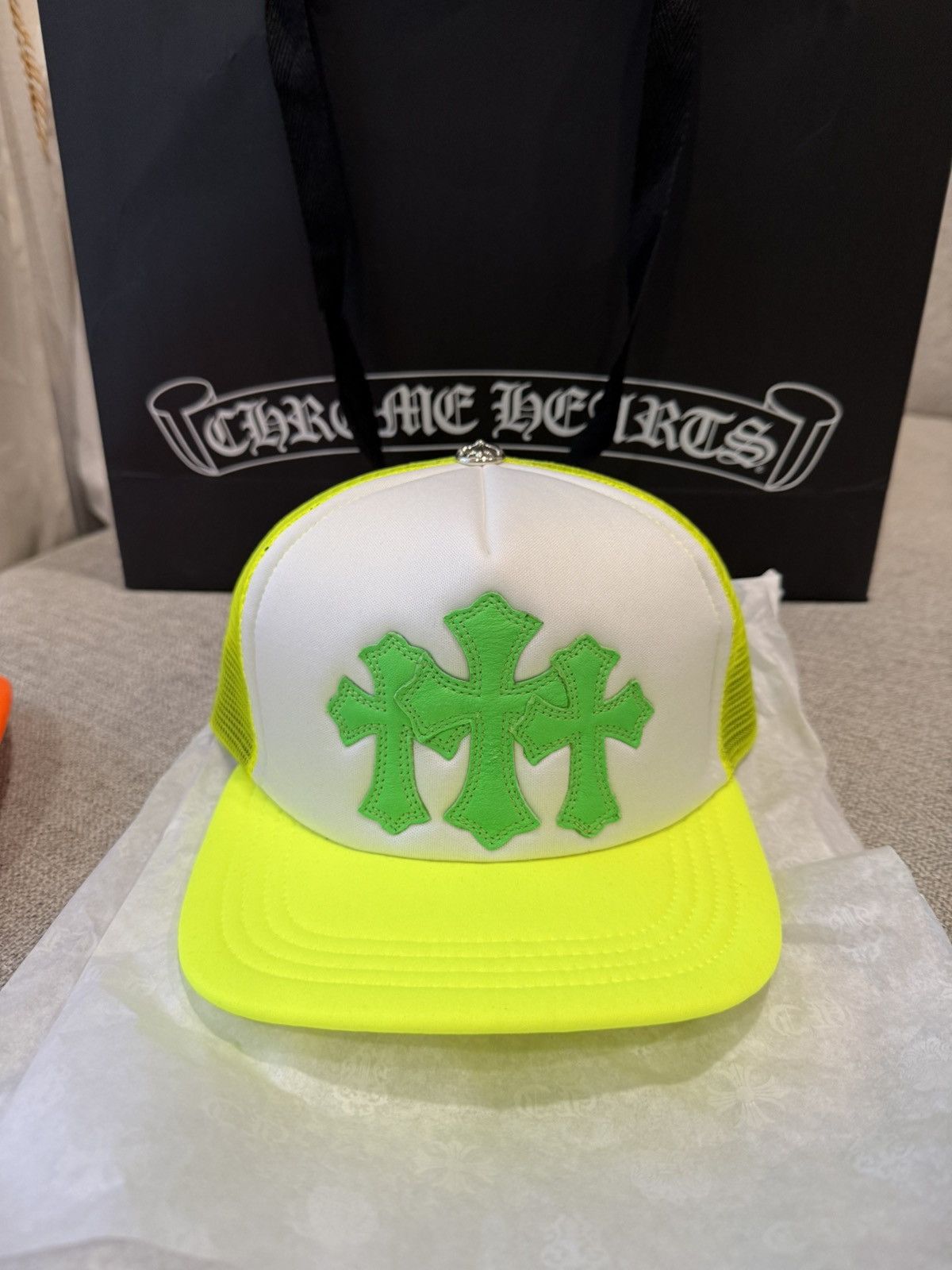 CHROME HEARTS Green Cemetery Trucker