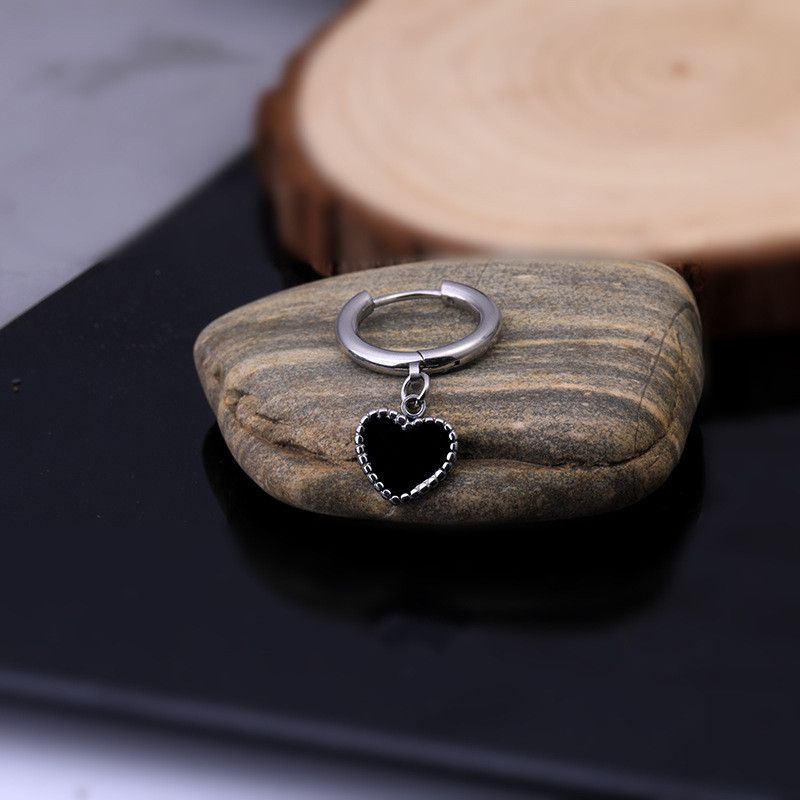 Jewelry × Sterling Silver Hearts Retro Earrings One Pairs Jewelry Size ONE SIZE - 4 Thumbnail