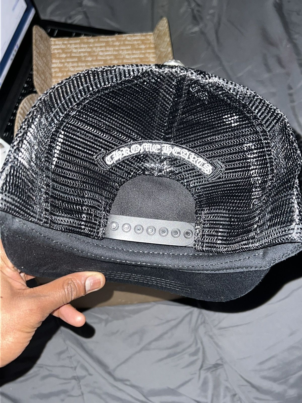 Chrome Hearts Chrome Hearts Trucker Hat Triple White 3 Calf Hair Patch Size ONE SIZE - 2 Thumbnail