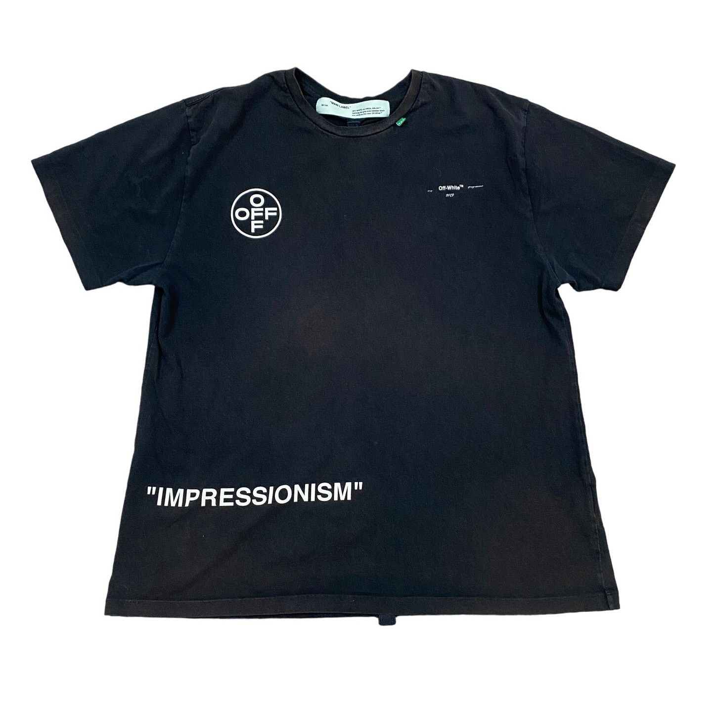 image of Off White Off-White Virgil Abloh Impressionism Shirt Streetwear Mens S in Black (Size Small)