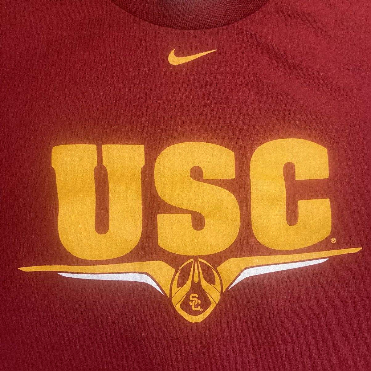 Nike × Vintage Vintage Nike Men’s USC Football Logo T-Shirt Size XL Size US XL / EU 56 / 4 - 5 Thumbnail