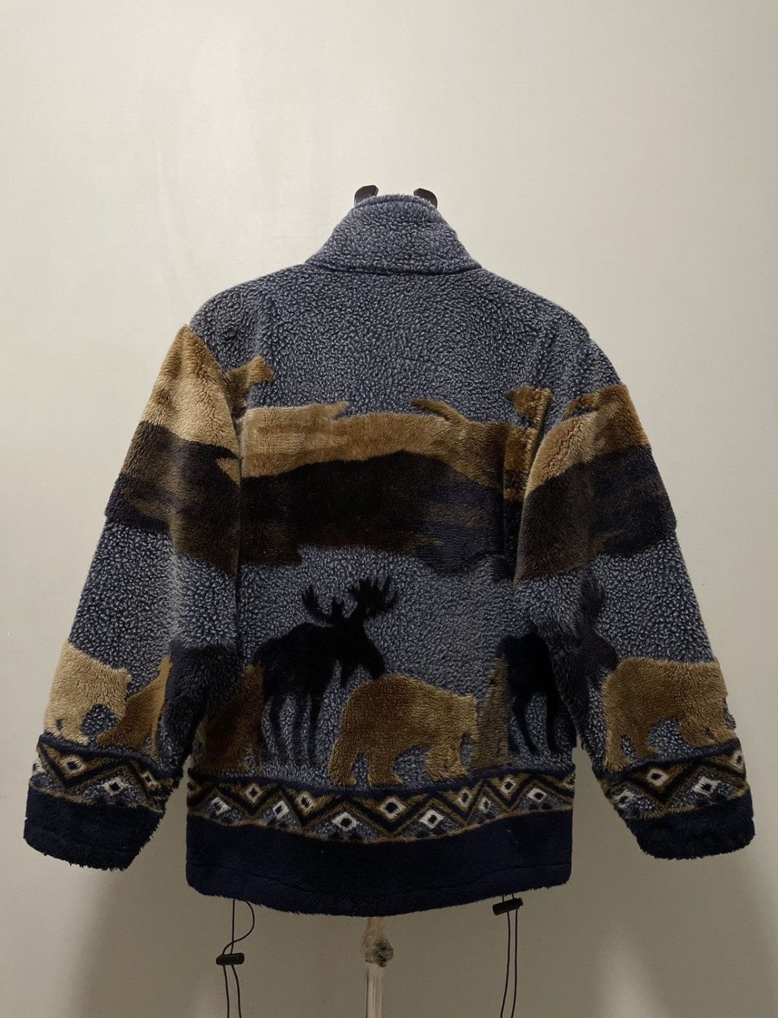 The Mountain × Vintage Vintage Animal All Over Printed Fleece Jacket Medium Size US M / EU 48-50 / 2 - 4 Thumbnail
