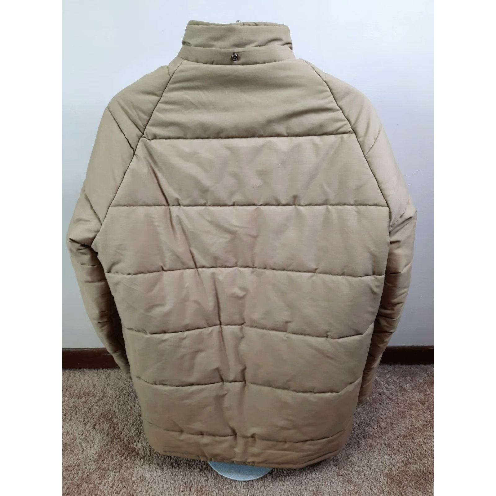 Vintage VINTAGE Golden Fleece Beige Quilted Puffer Coat Men XL Full Zip Winter Jacket Size US M / EU 48-50 / 2 - 5 Thumbnail