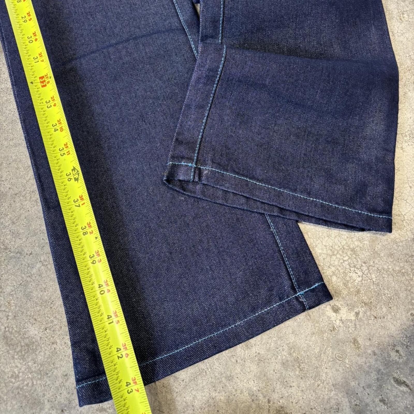 Southpole Source Y2K Bootcut Metallic Blue Jeans Size US 32 / EU 48 - 6 Thumbnail