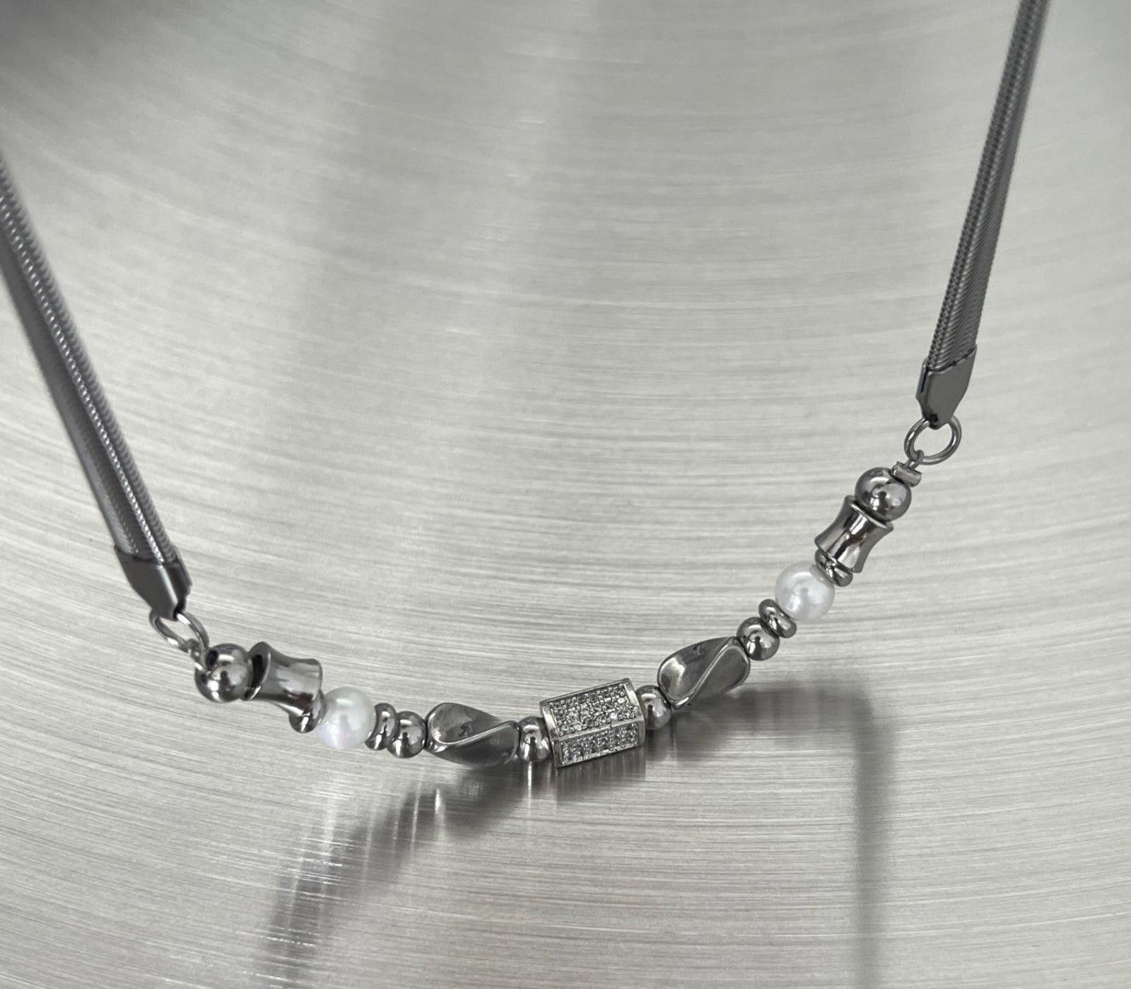 Jewelry Chain Link Silver Necklace Size ONE SIZE - 2 Thumbnail
