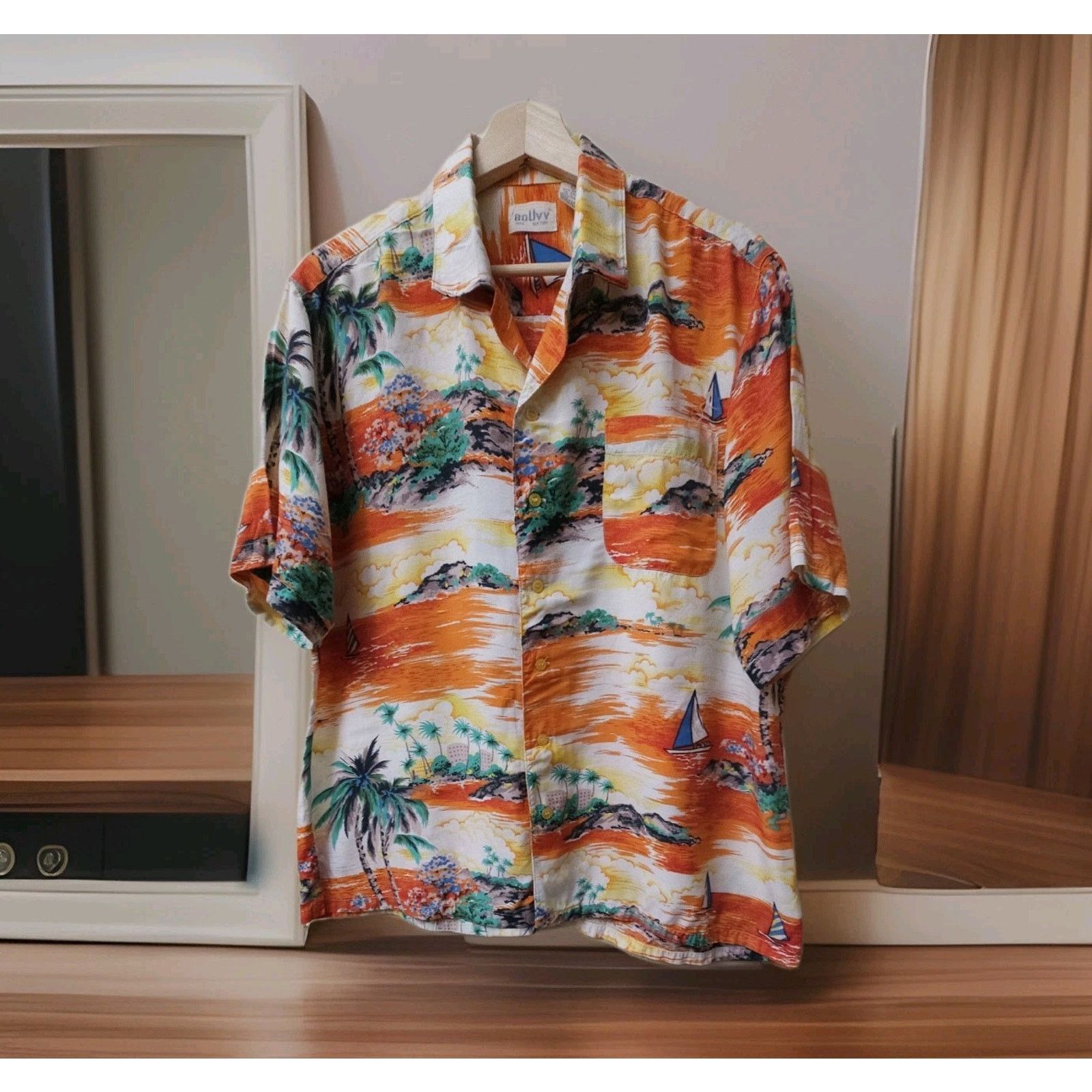 Other Vintage Bouvy Windsurfing Sail Surf Hawaiian Button Up Shirt Size US L / EU 52-54 / 3 - 1 Thumbnail