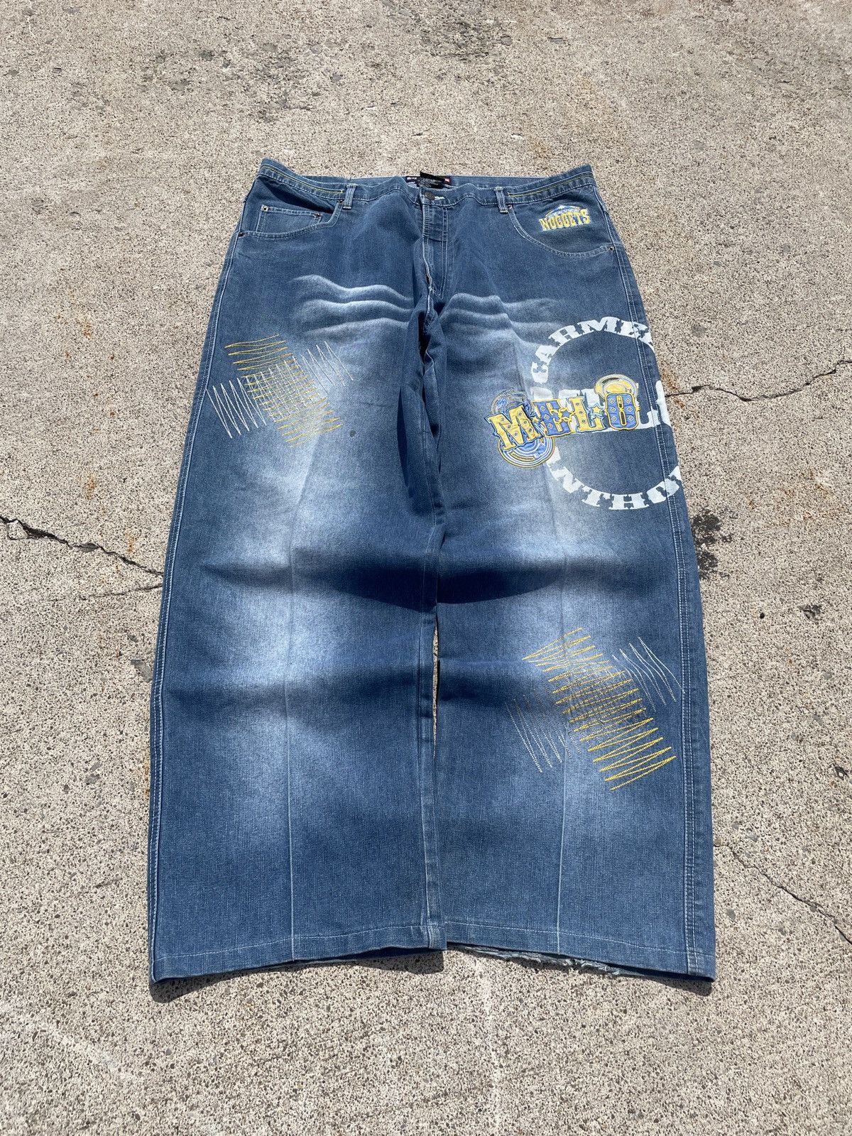 NBA Carmelo Anthony Denver Nuggets Baggy Denim Size US 42 / EU 58 - 1 Thumbnail