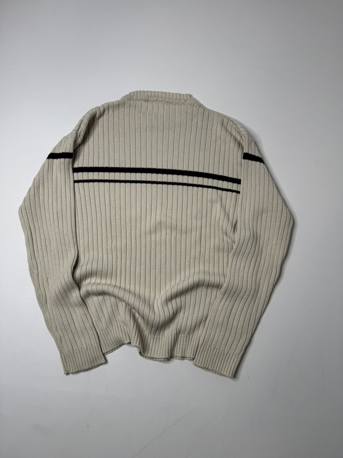 Vintage Vintage beige ribbed knit sweater swag if6was9 l.g.b skater Size US M / EU 48-50 / 2 - 5 Thumbnail