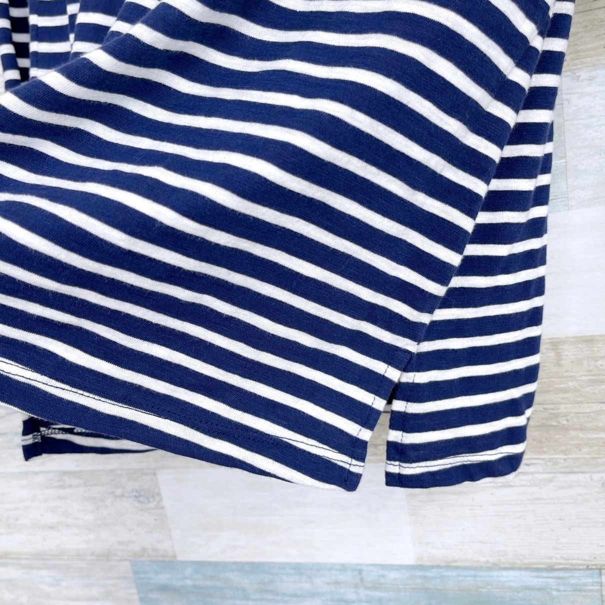 Old Navy Old Navy Long Sleeve Ruffle Top Blue Striped Womens XS Size XS / US 0-2 / IT 36-38 - 3 Thumbnail