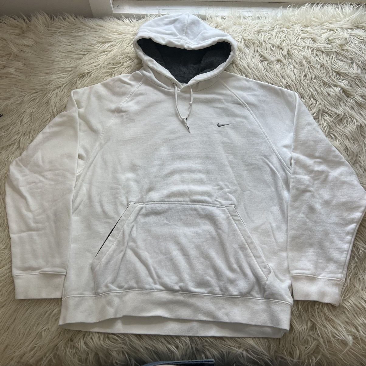 Nike Vintage Y2K Nike White Sportswear Sweatshirt Hoodie Men’s L Size US L / EU 52-54 / 3 - 1 Thumbnail