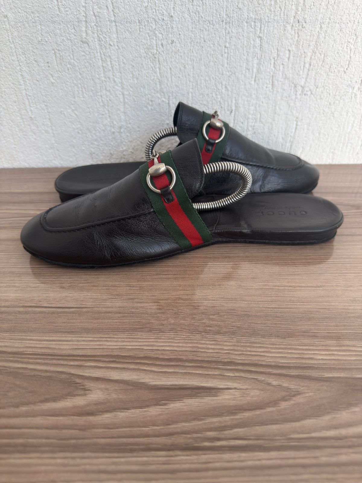 Gucci Princetown horsebit web Sandals Size US 8 / EU 41 - 10 Thumbnail