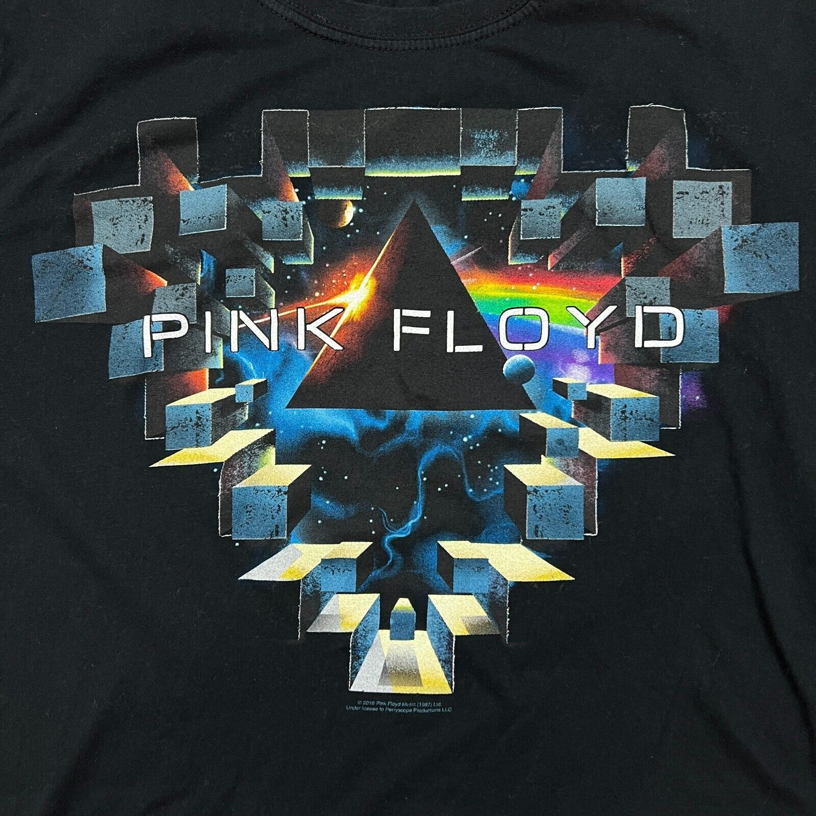 Liquid Blue × Pink Floyd × Vintage 2016 Liquid Blue Pink Floyd T Shirt Dark Side The Moon Band Size US S / EU 44-46 / 1 - 2 Thumbnail