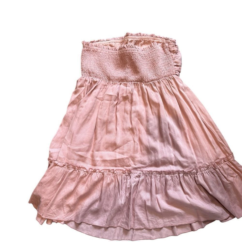 Other Elegant Peach Strapless Mini Dress Size S / US 4 / IT 40 - 10 Thumbnail