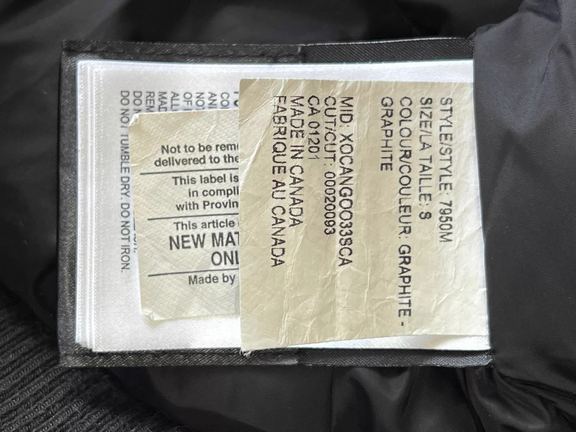 Canada Goose Canada Goose Pilot Down Jacket Graphite Grey S Size US S / EU 44-46 / 1 - 6 Thumbnail