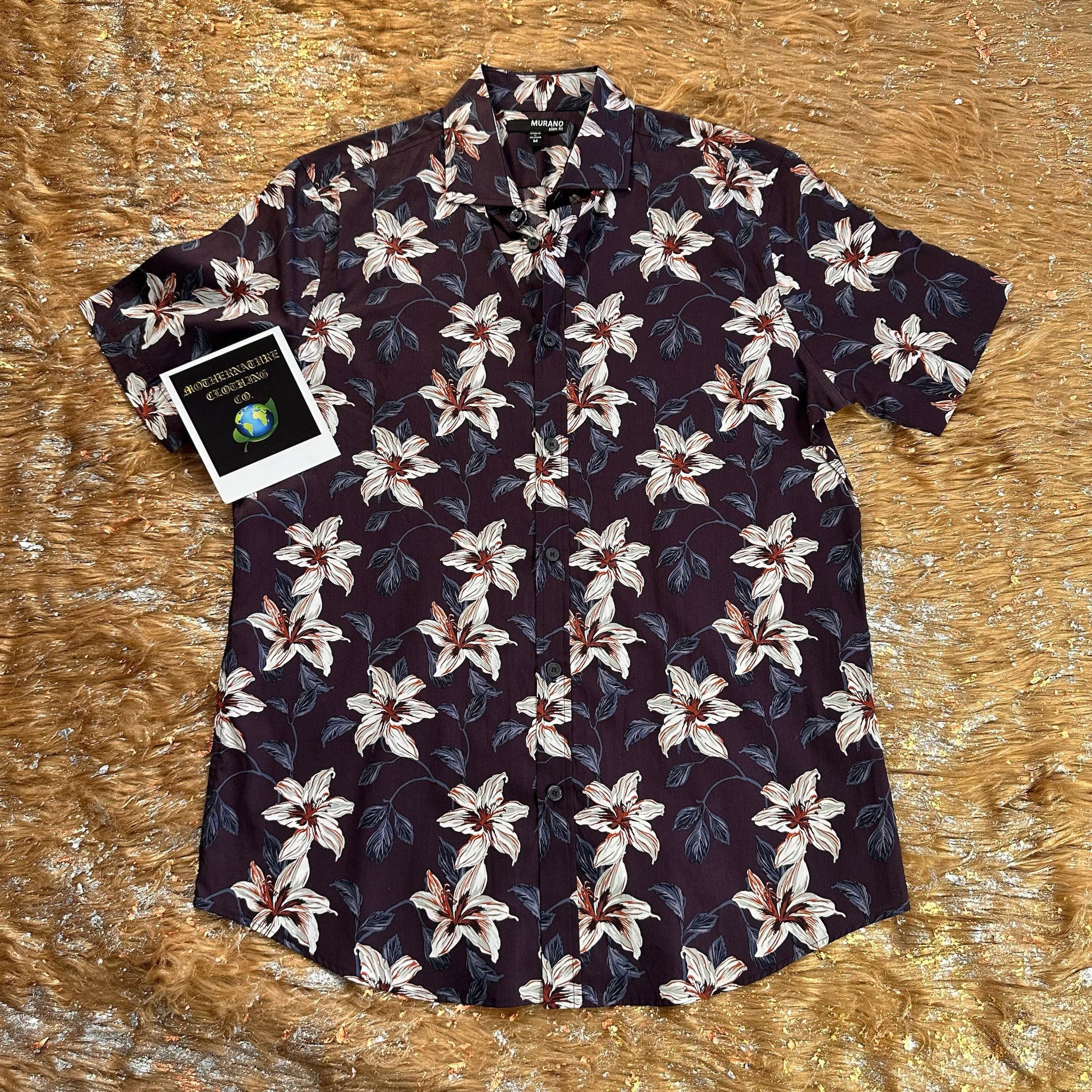Murano MURANO HONEY SUCKLE PRINT S/S BUTTON UP Size US M / EU 48-50 / 2 - 1 Thumbnail