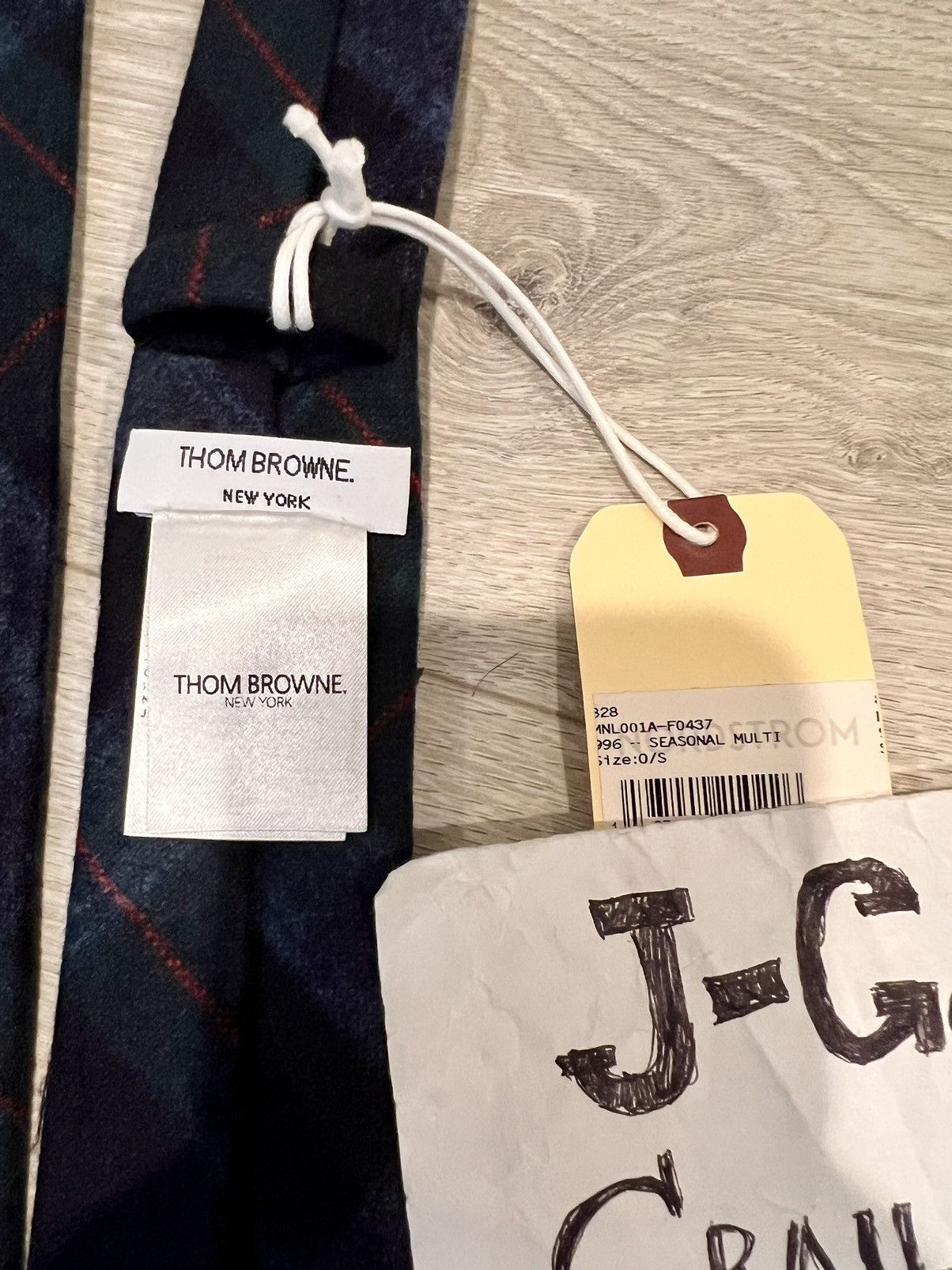Thom Browne Thom Browne Slim Tartan Flannel Tie Wool Cashmere Italy Size ONE SIZE - 4 Thumbnail