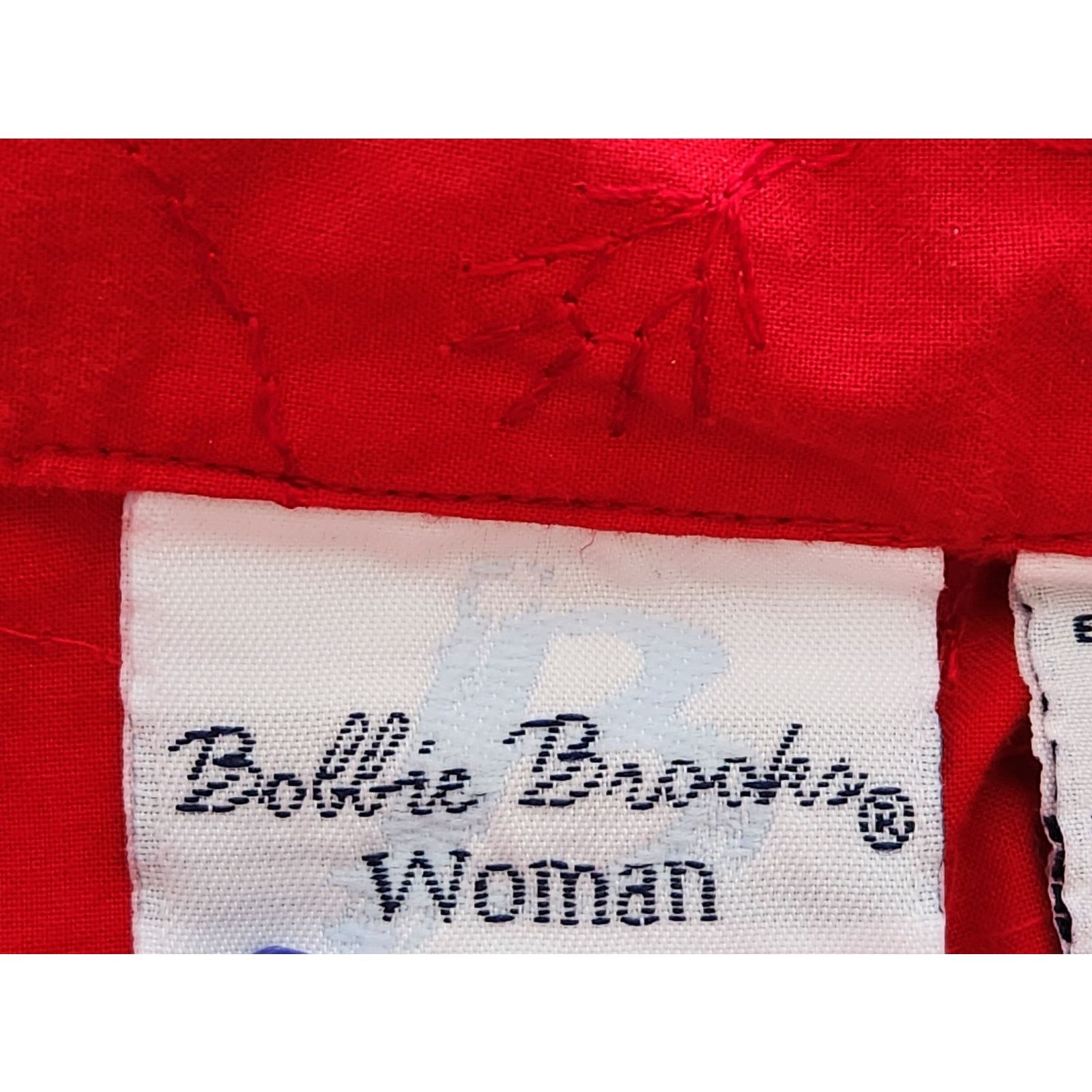 Other Bobbie Brooks Woman Red Eyelet Button Up Collard Top 22W 24W Size 3XL / US 20-22 - 5 Thumbnail