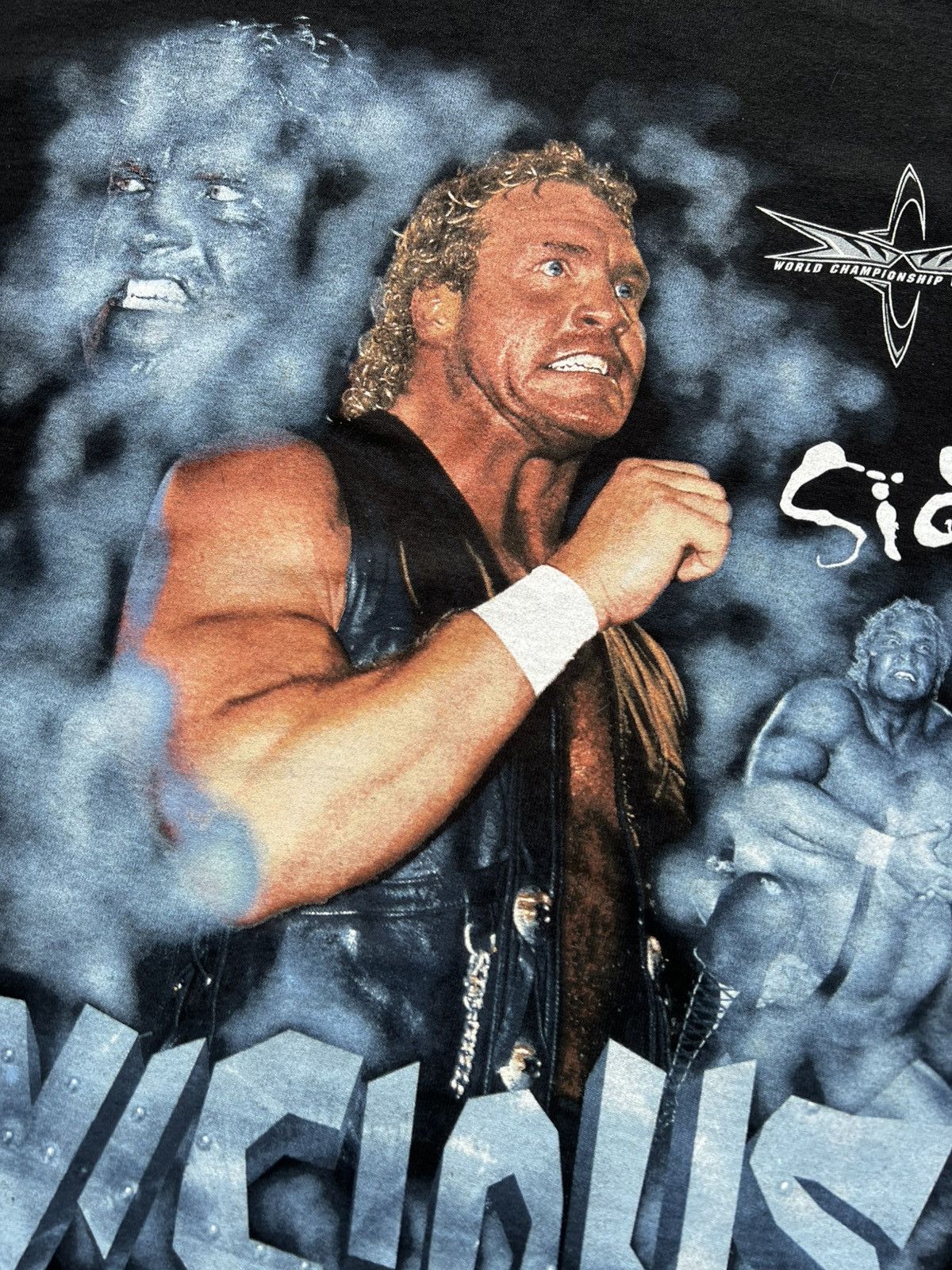 Vintage × WCW/nWo × WWF VTG ‘90s Sycho Sid Vicious Wrestling Tee Shirt WWE Size US XXL / EU 58 / 5 - 5 Thumbnail