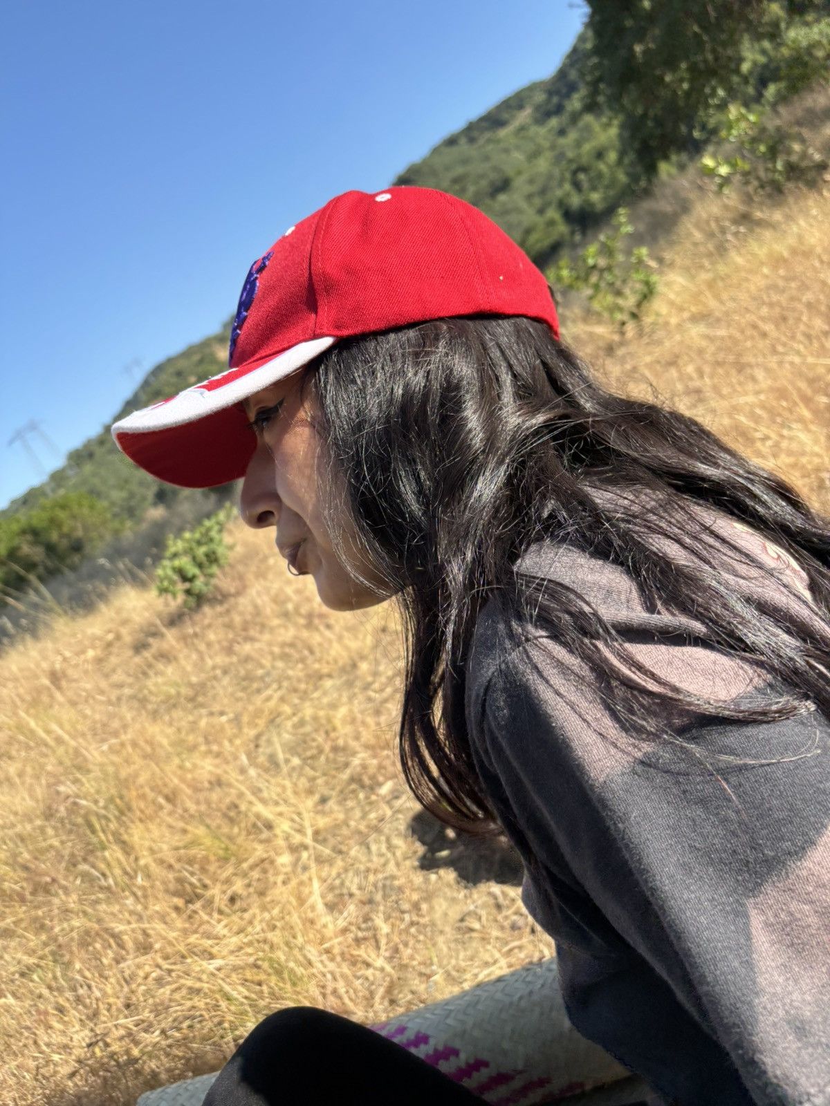 Other Firenze Red Cap w/ Embroidery & Italian Flag – Adjustable Size ONE SIZE - 3 Thumbnail