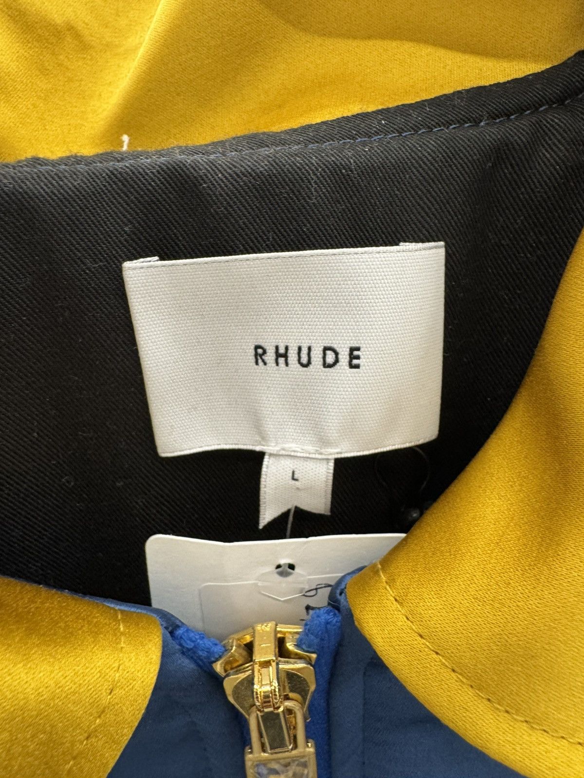Rhude Rhude Palm Eagles Souvenir Jacket Mustard Size US L / EU 52-54 / 3 - 3 Thumbnail