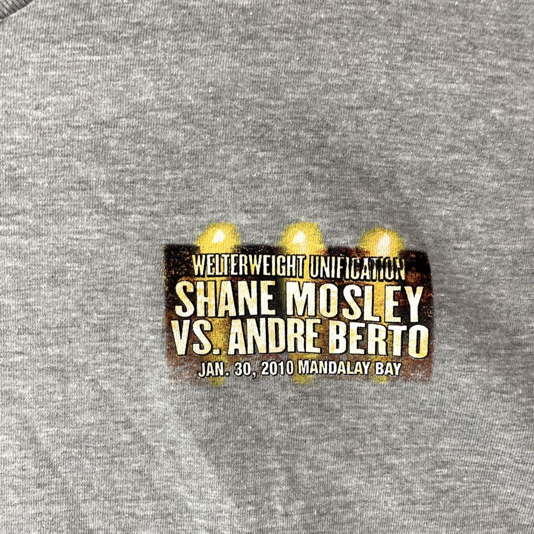 Vintage Mosley Vs Berto Shirt Men XL Boxing Fight Tee Size US XL / EU 56 / 4 - 5 Thumbnail
