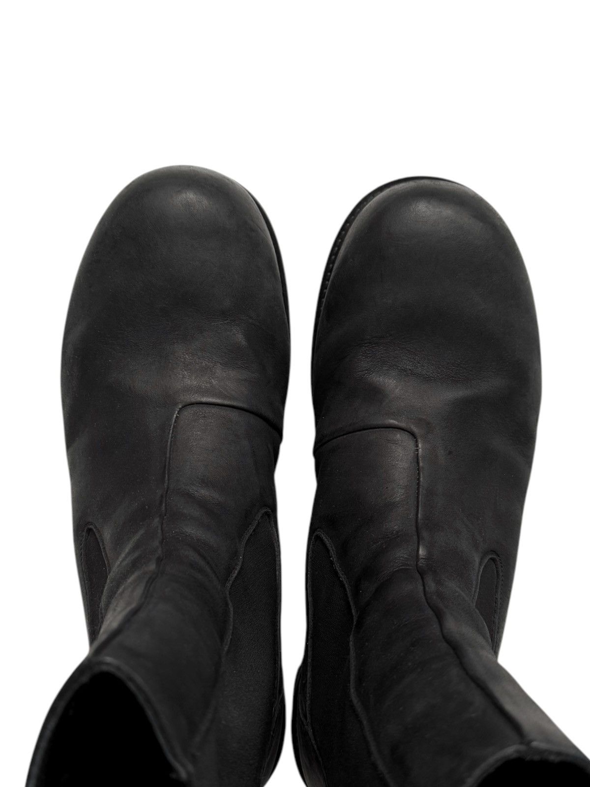 Rick Owens Oiled Leather Megatooth Sole Bozo Boot Size US 12 / EU 45 - 4 Thumbnail