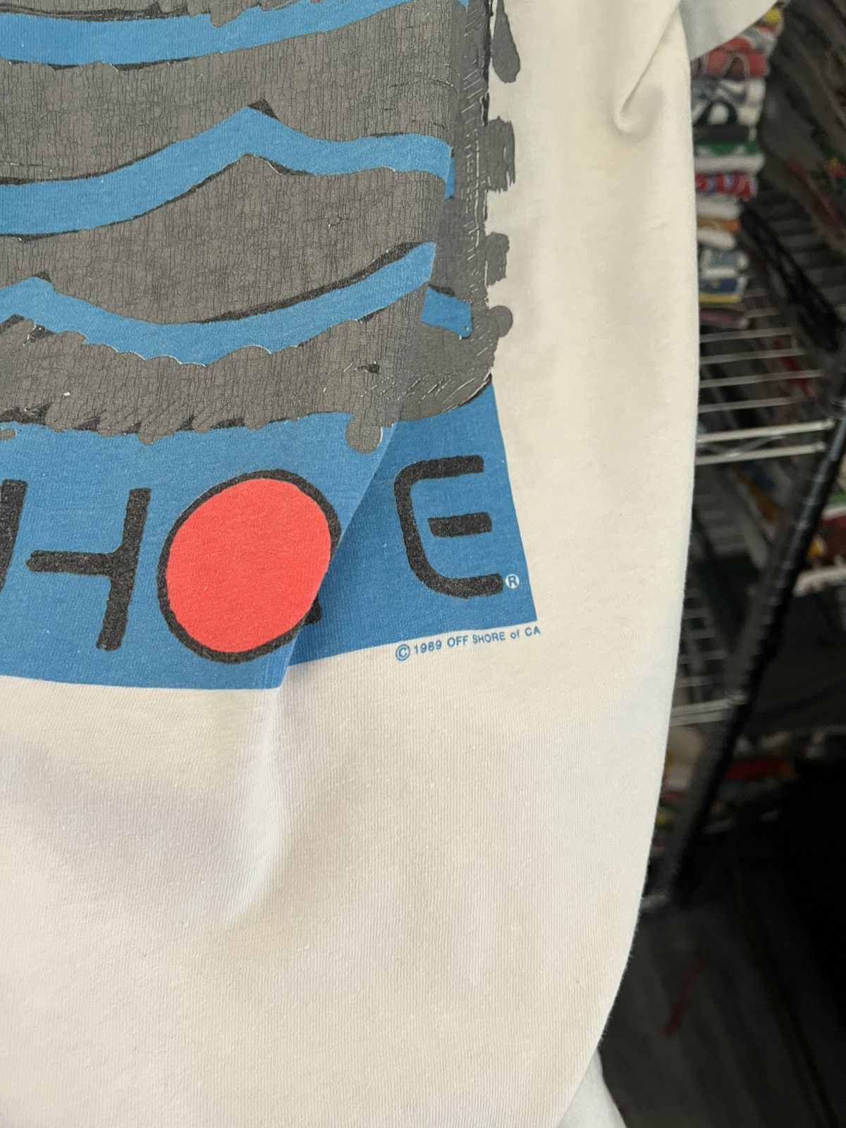 Quiksilver 1989 Off Shore Surf Skate Single Stitch 80s Tee Size US L / EU 52-54 / 3 - 4 Thumbnail
