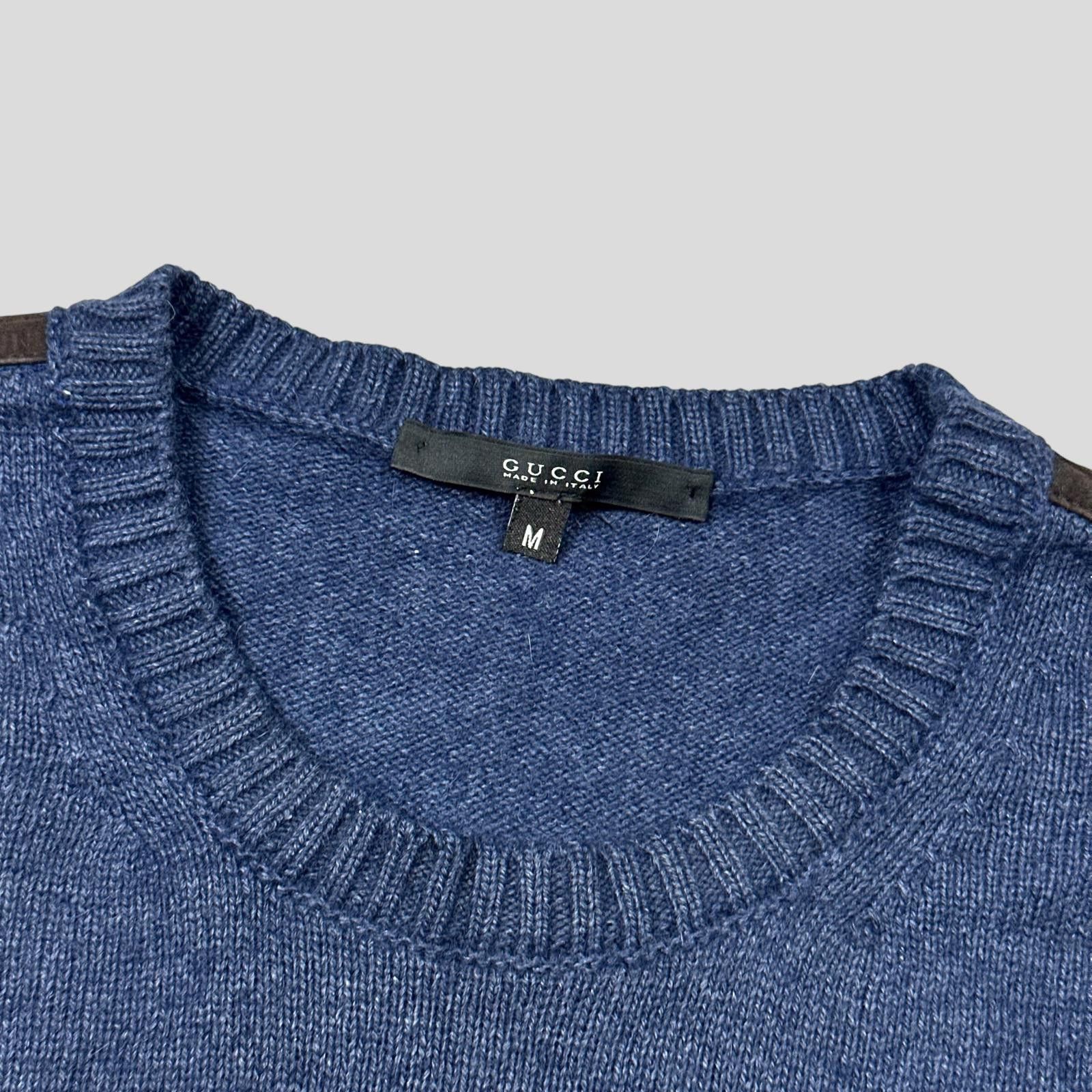 Gucci Gucci Mélange Alpaca & Angora Silk Logo Knit Jumper - S Size US S / EU 44-46 / 1 - 6 Thumbnail