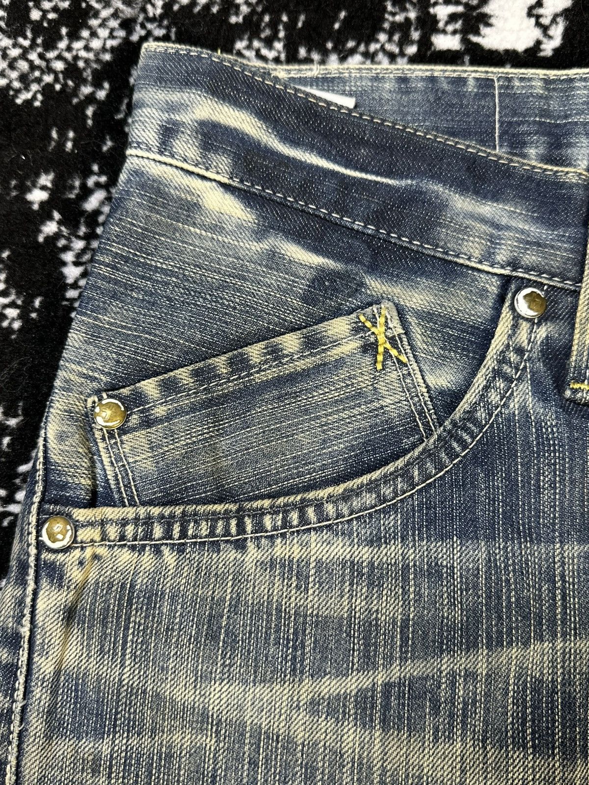Kapital Edwin XV Function Baggy Mud Wash Denim Size US 30 / EU 46 - 4 Thumbnail