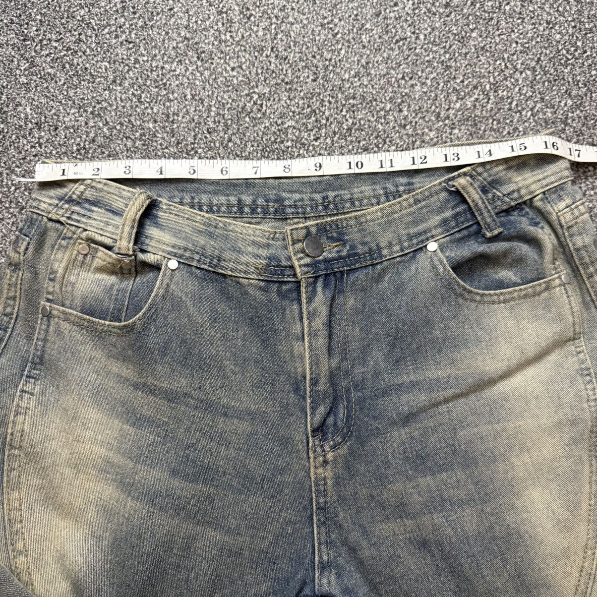 Tornado Mart 🔥🔥🇯🇵 90s Japanese Dirty Faded Flared Jeans Size US 33 - 12 Thumbnail