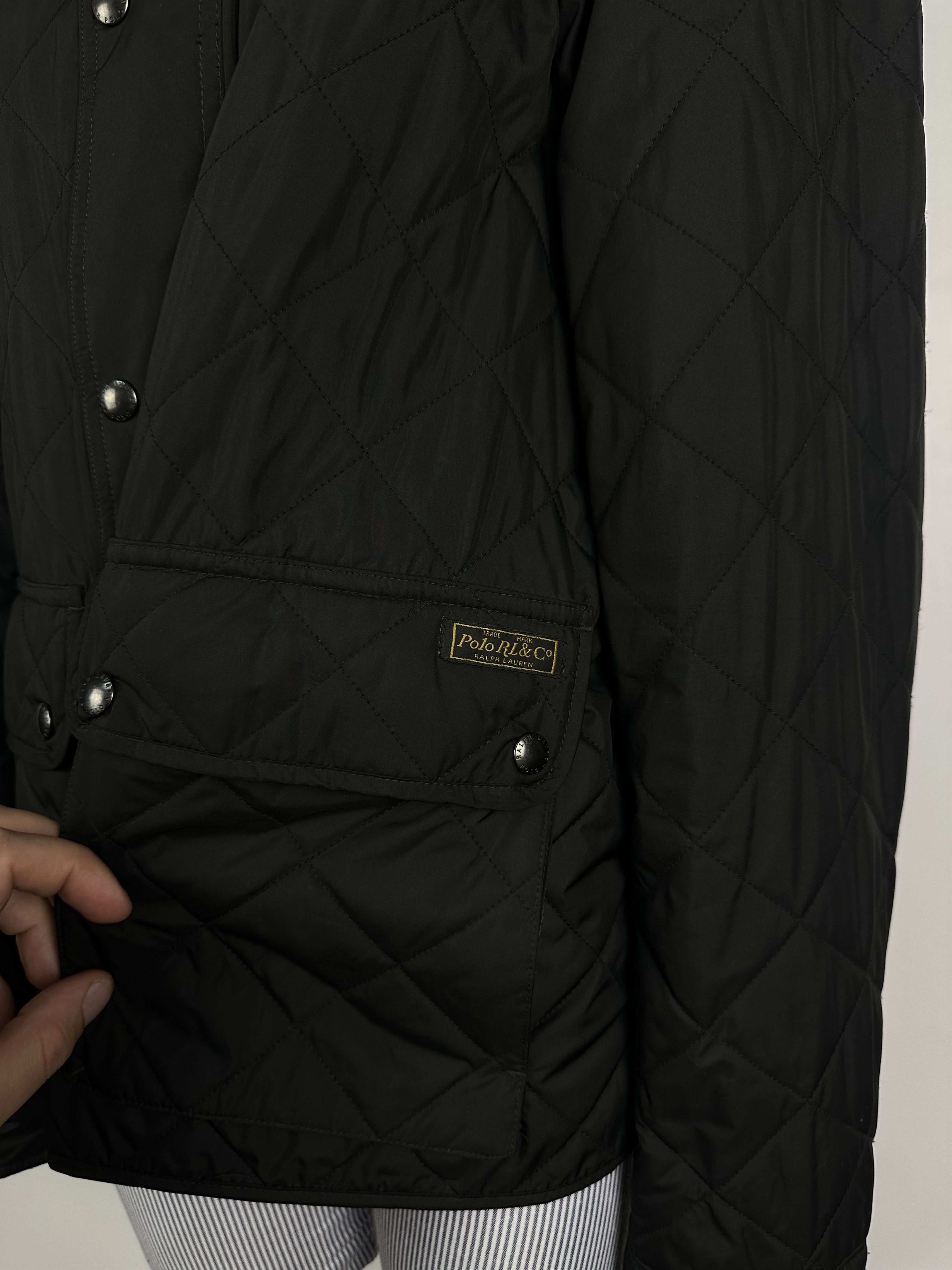 Polo Ralph Lauren Polo Ralph Lauren Womens Quilted Jacket Snap Button Black Size M / US 6-8 / IT 42-44 - 4 Thumbnail