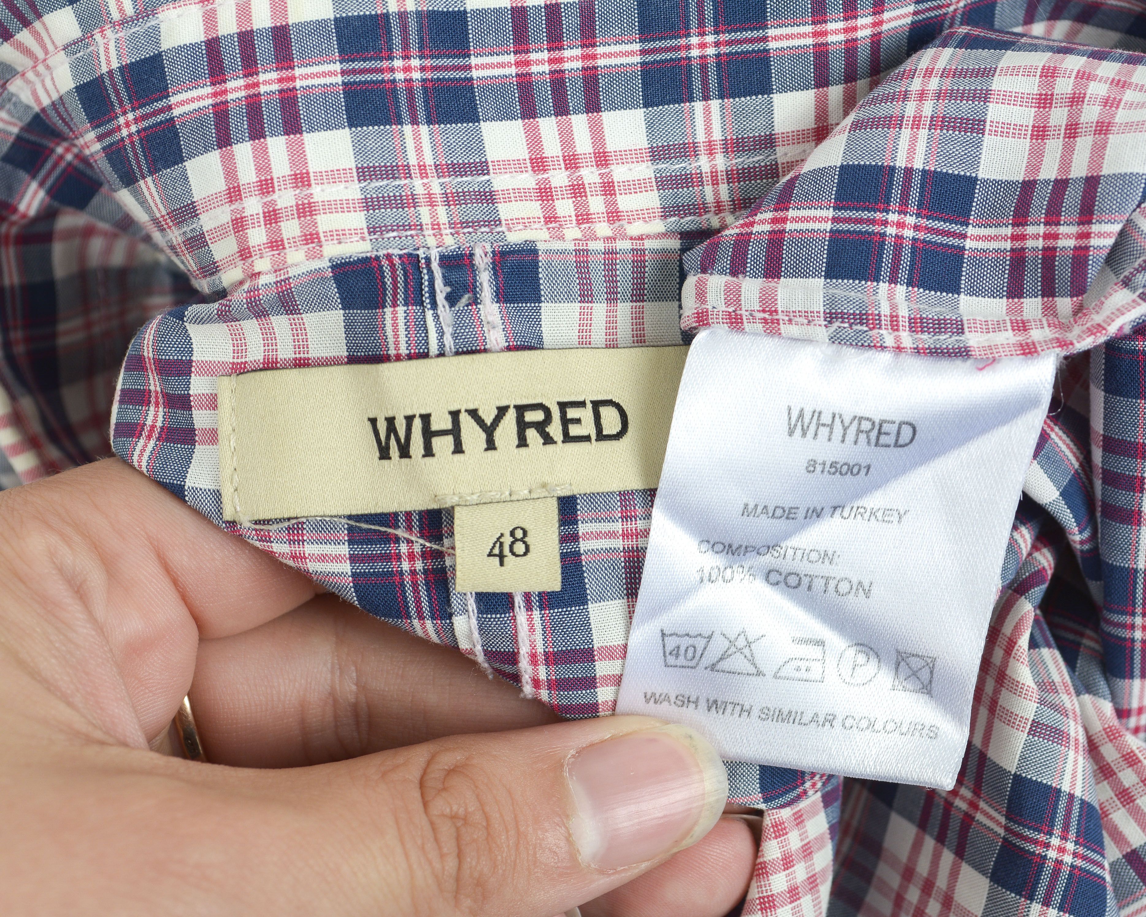 Whyred Whyred Button Up shirt S Long sleeved check plaid 38 Size US S / EU 44-46 / 1 - 5 Thumbnail