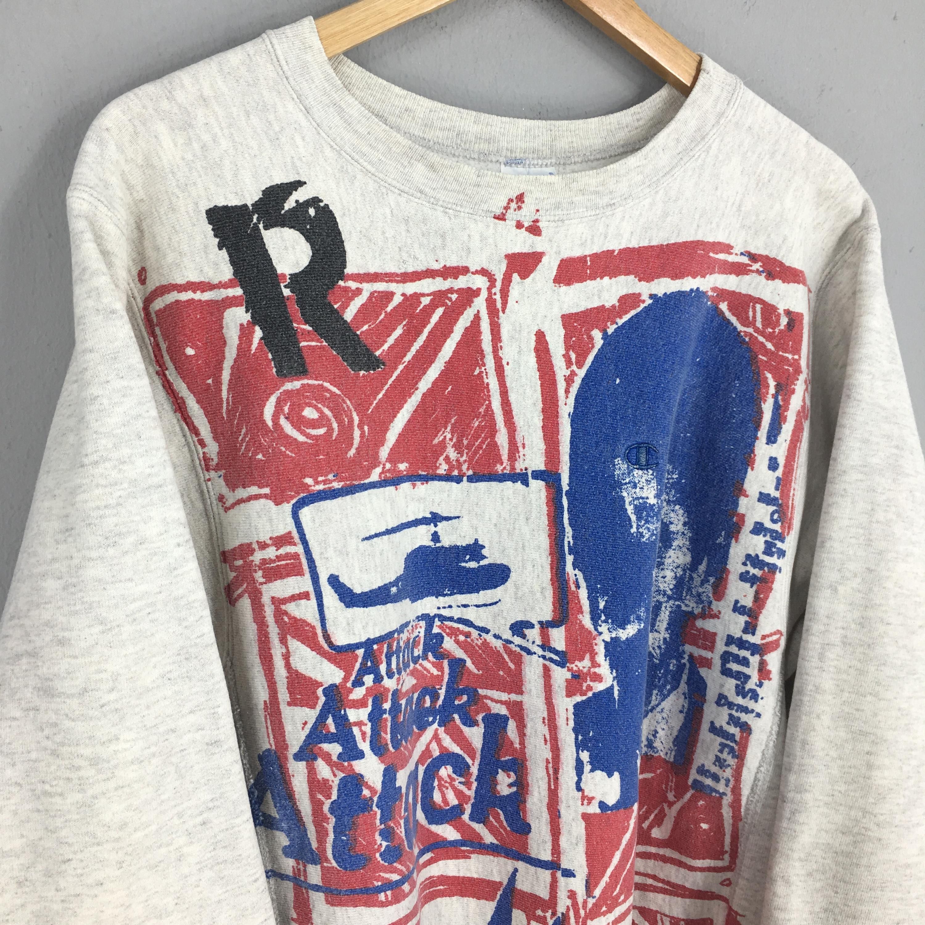 Champion × Vintage Vintage 90s Champion Reverse Weave Gray Sweatshirt Medium Size US M / EU 48-50 / 2 - 3 Thumbnail