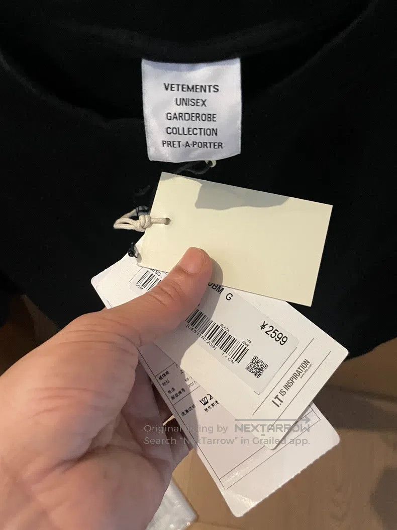 Vetements Vetements T-shirt Size US M / EU 48-50 / 2 - 3 Thumbnail